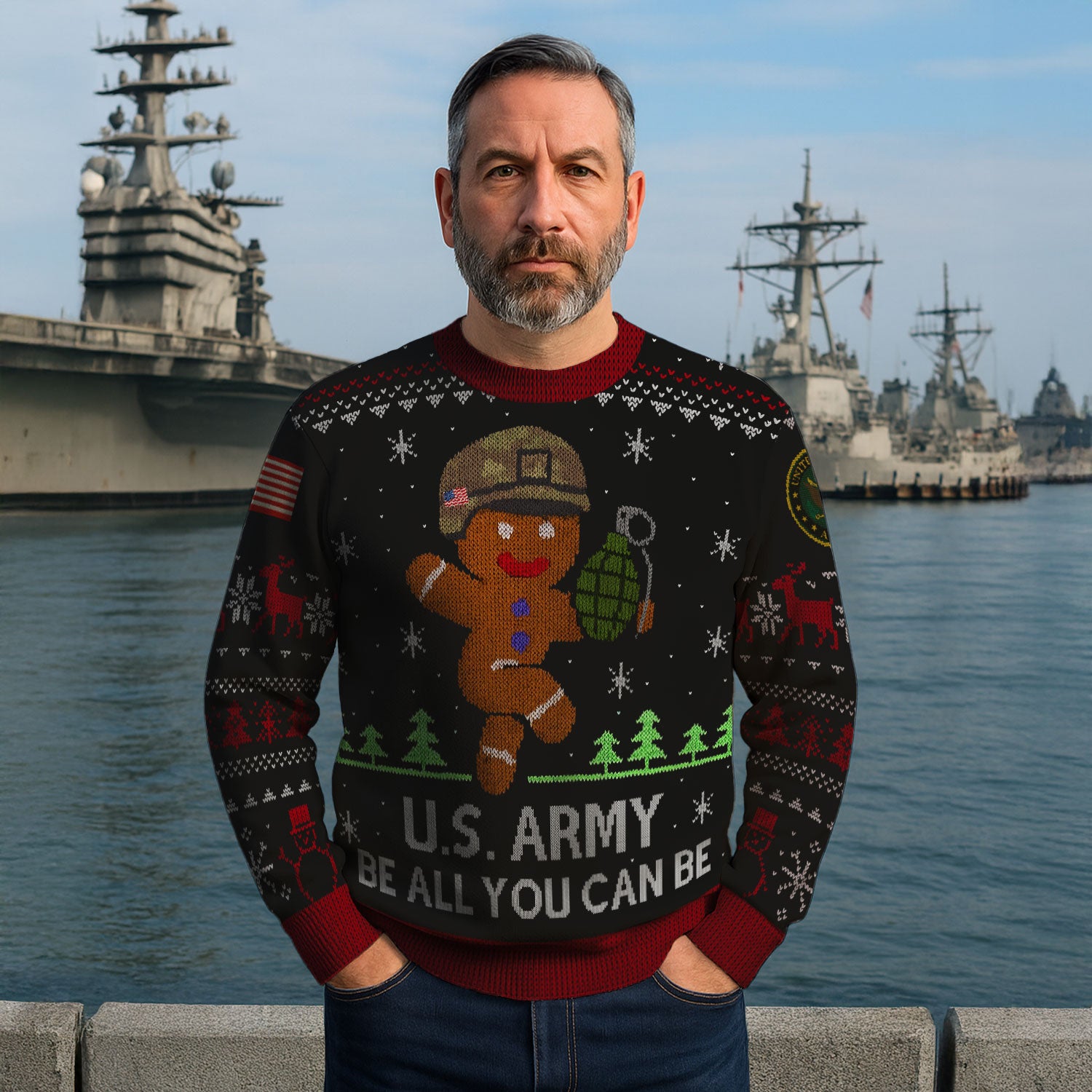 US Army Ugly Christmas Sweater