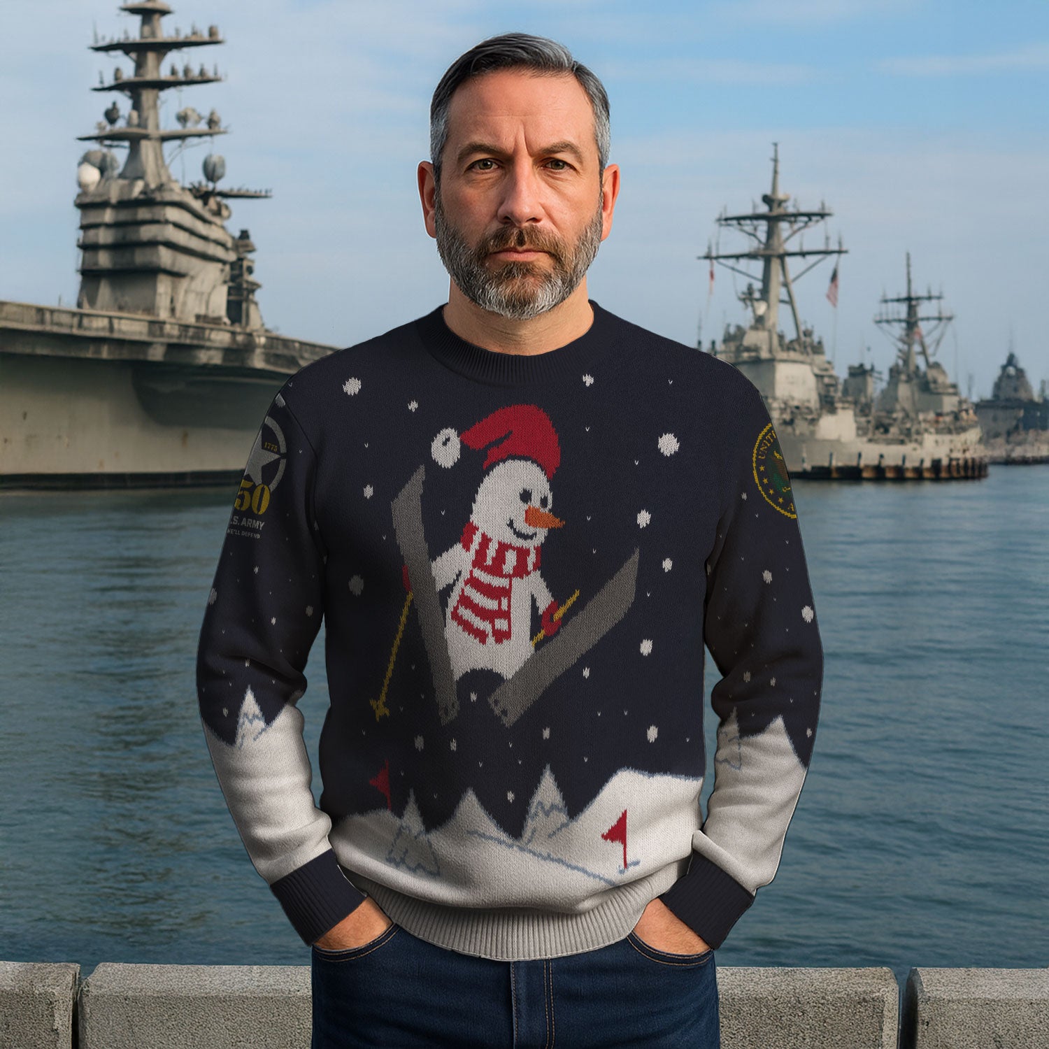US Army This We'll Defend Ugly Christmas Sweater