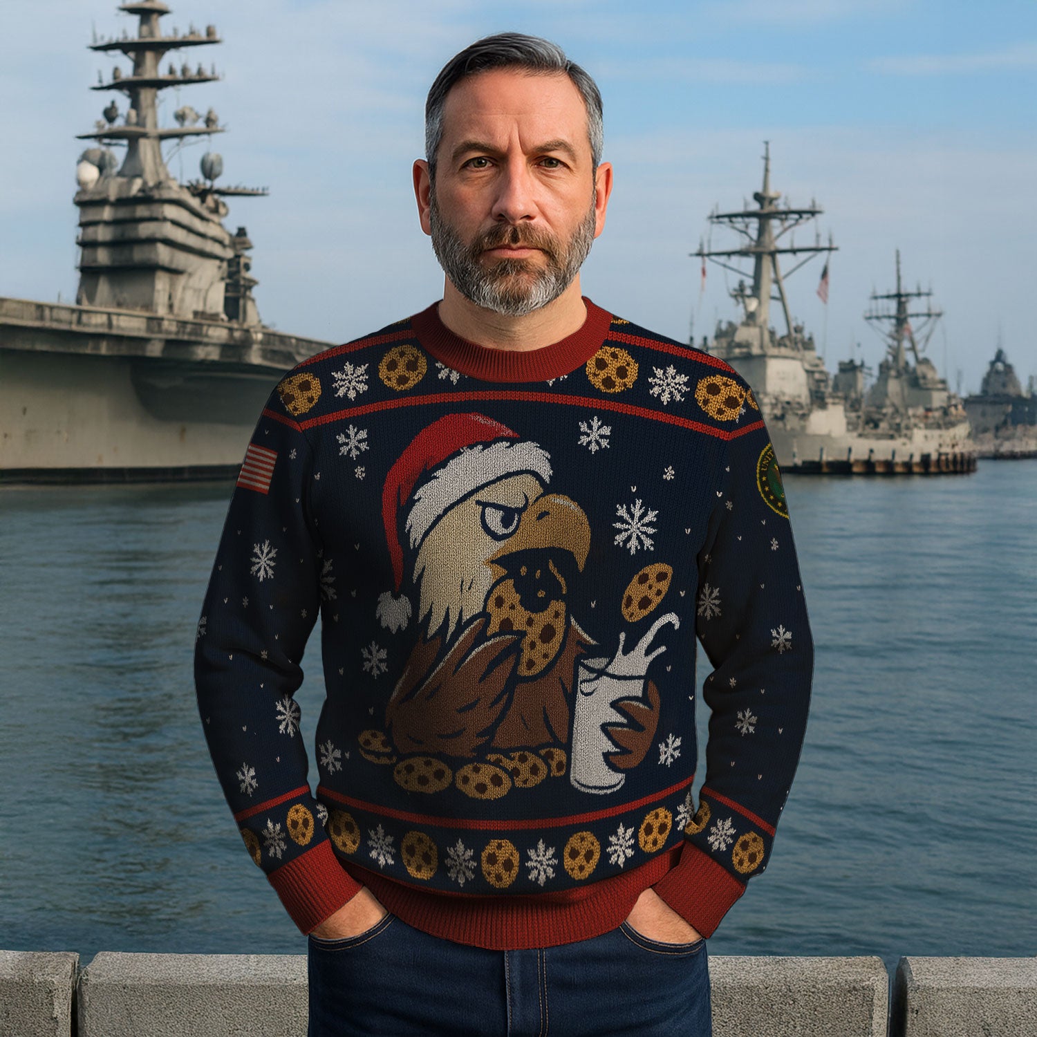 US Army Eagle Ugly Christmas Sweater