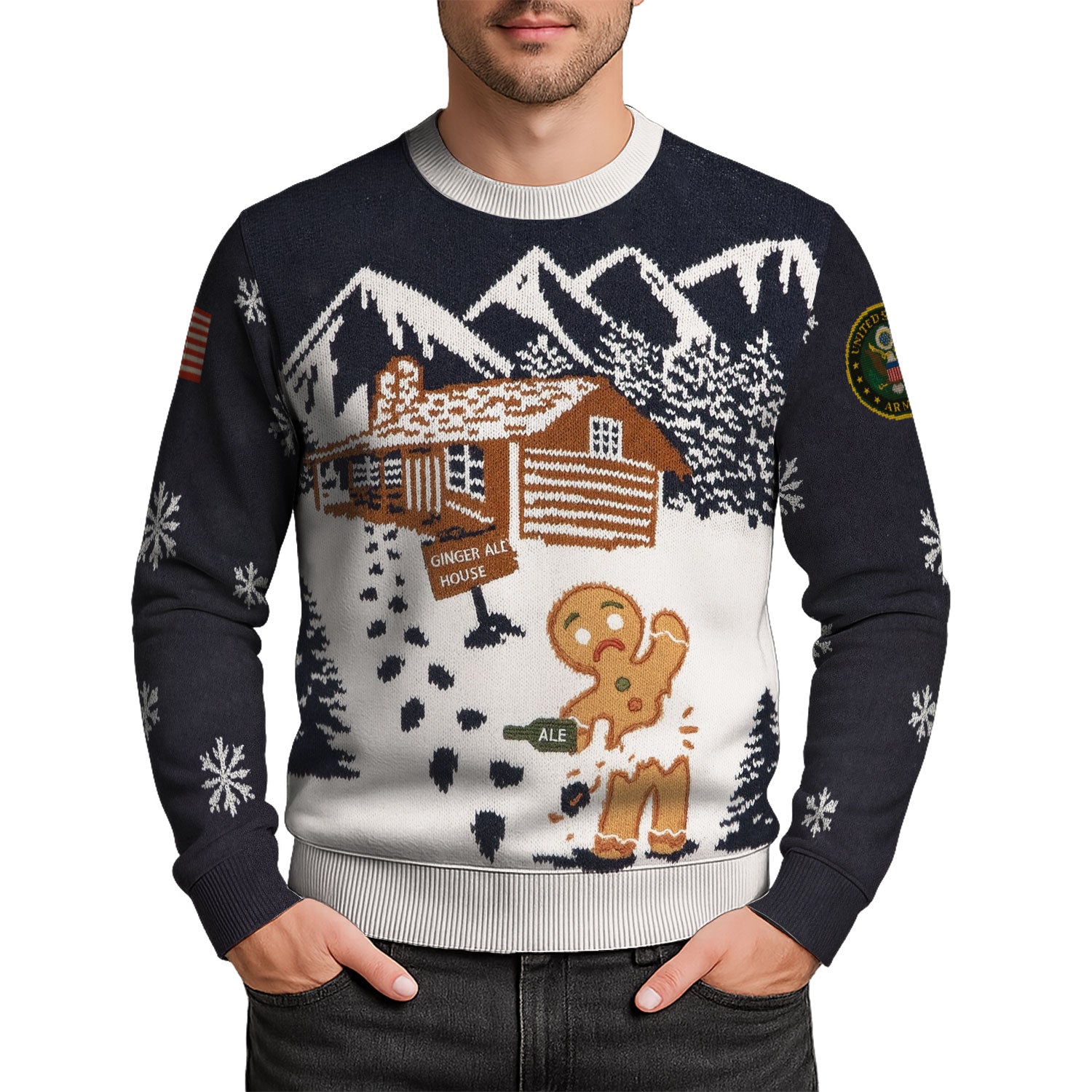 US Army Ugly Christmas Sweater KAUST32