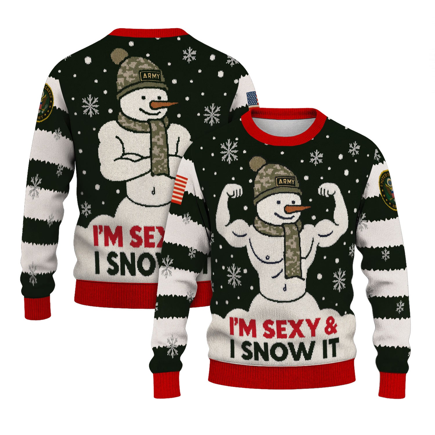 US Army Ugly Christmas Sweater KAUST34