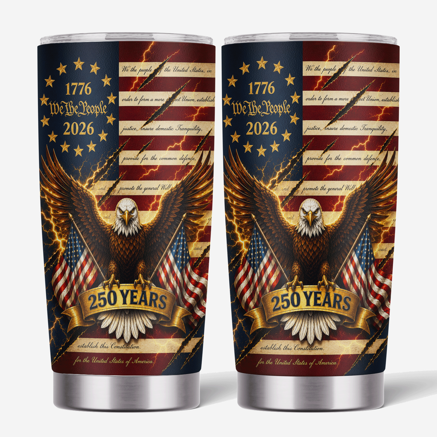 USA 250 Years We The People Eagle 20oz Tumbler