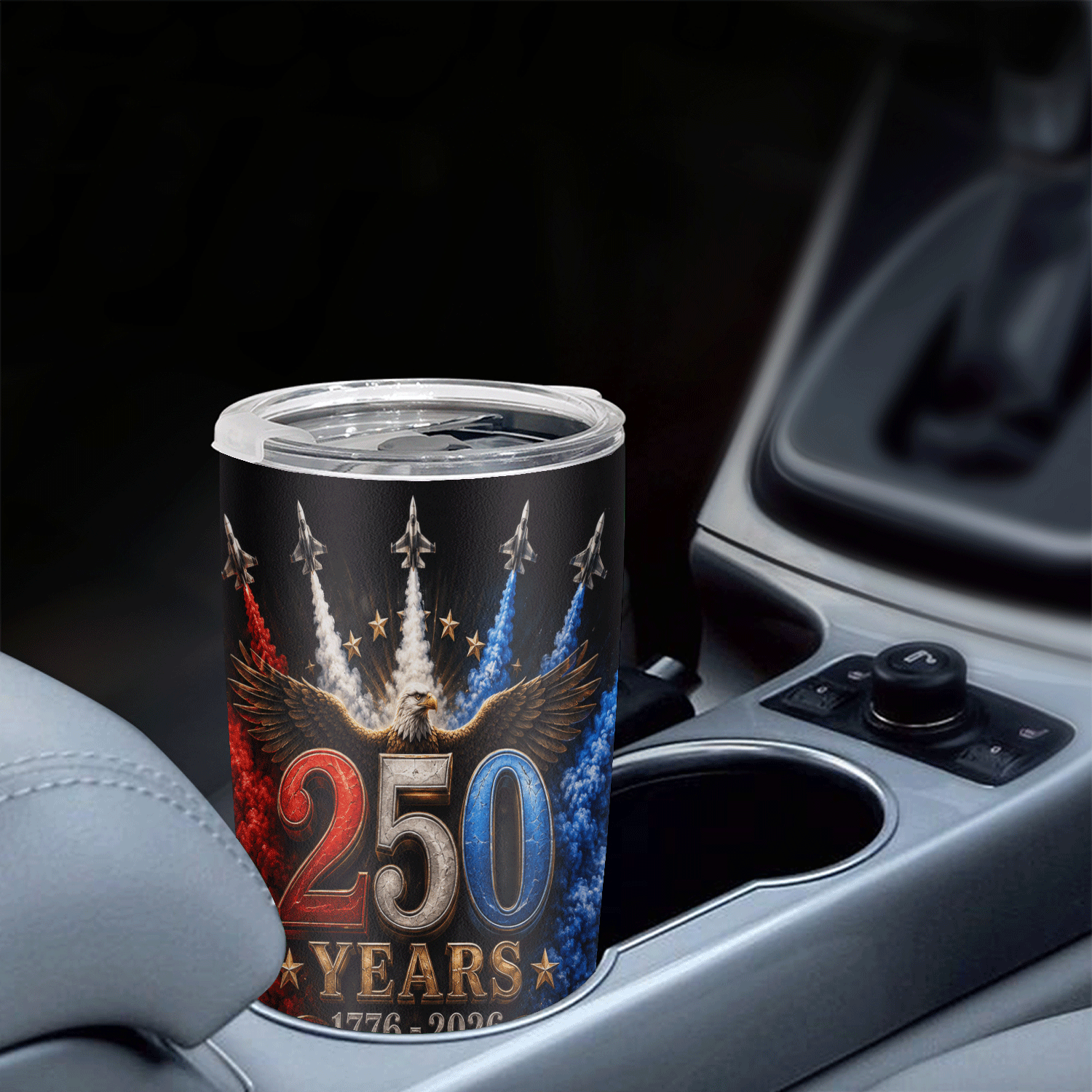 USA 250 Years Airshow Eagle 20oz Tumbler