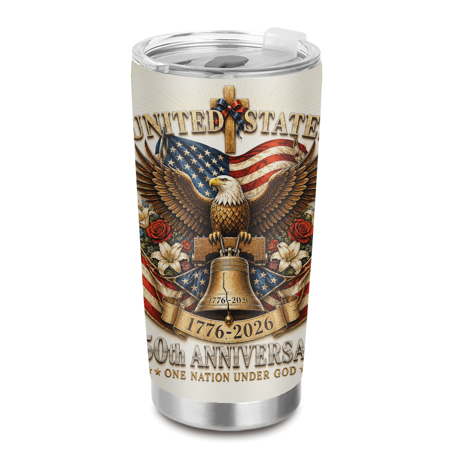 USA 250th Anniversary One Nation Under God 20oz Tumbler