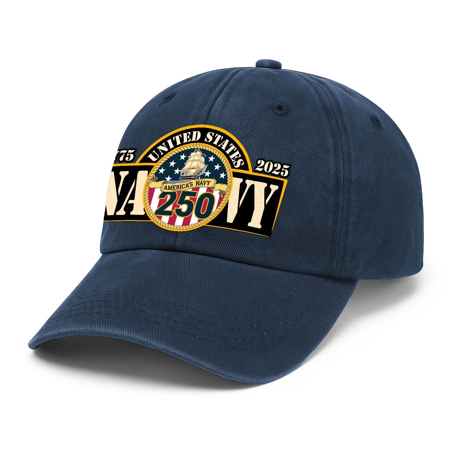 America's Navy 250 US Navy Premium Washed Denim Cap