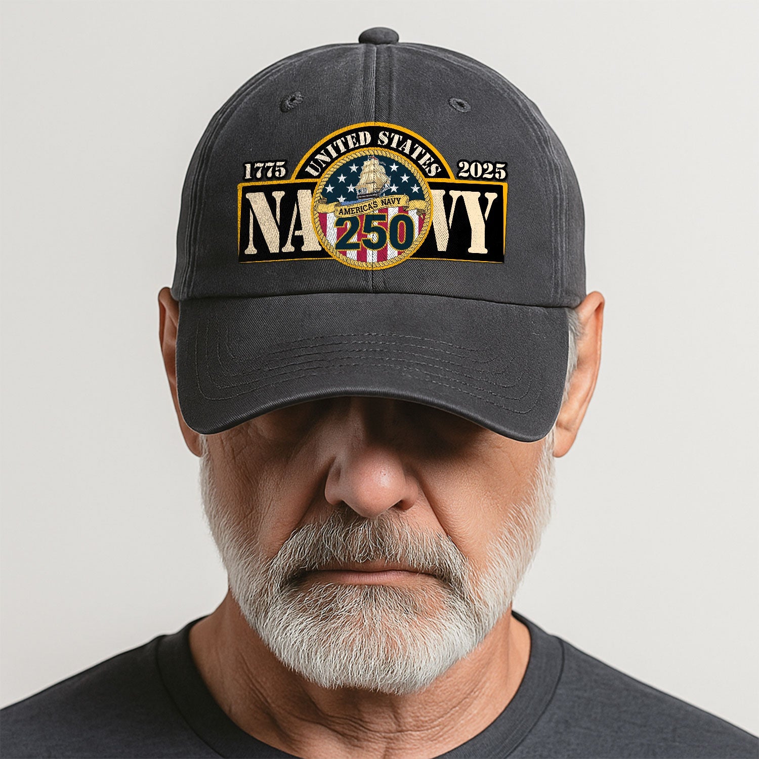 America's Navy 250 US Navy Premium Washed Denim Cap