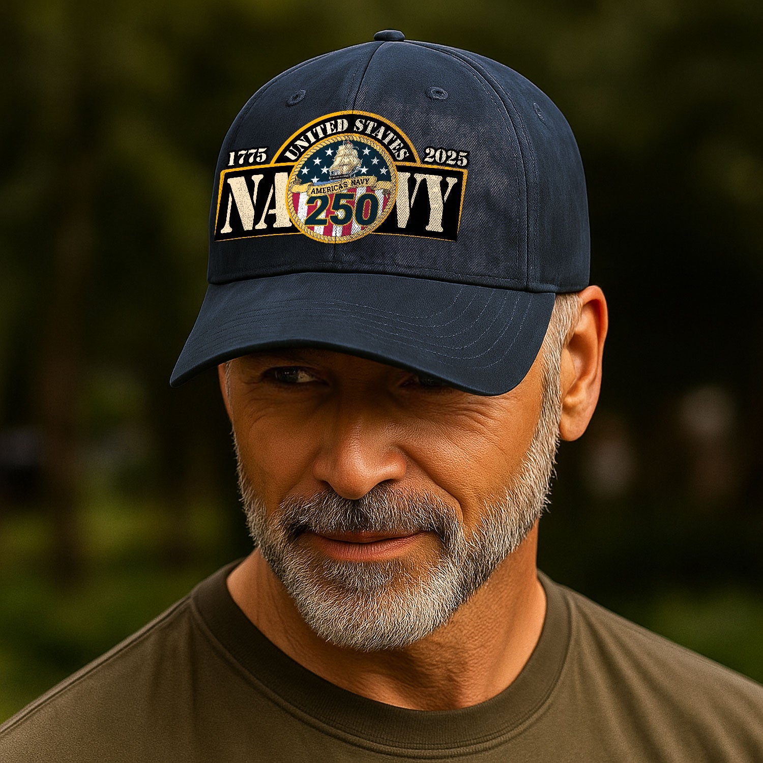 America's Navy 250 US Navy Premium Washed Denim Cap