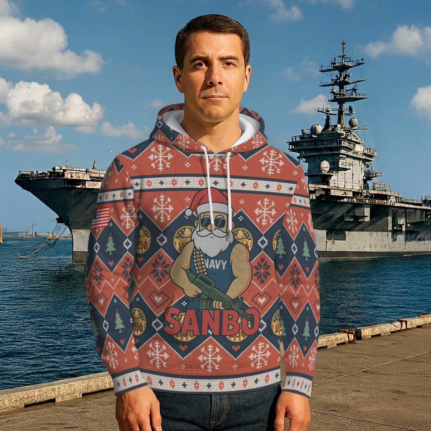 Personalized US Navy 3D All Over Print Hoodie KRH3D08