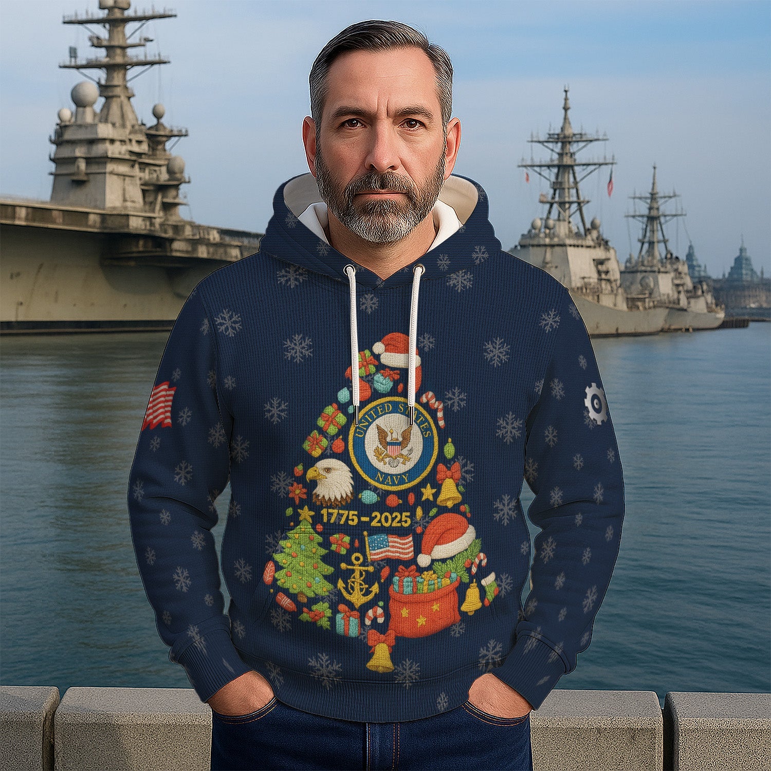 Personalized US Navy 3D All Over Print Hoodie KRH3D04