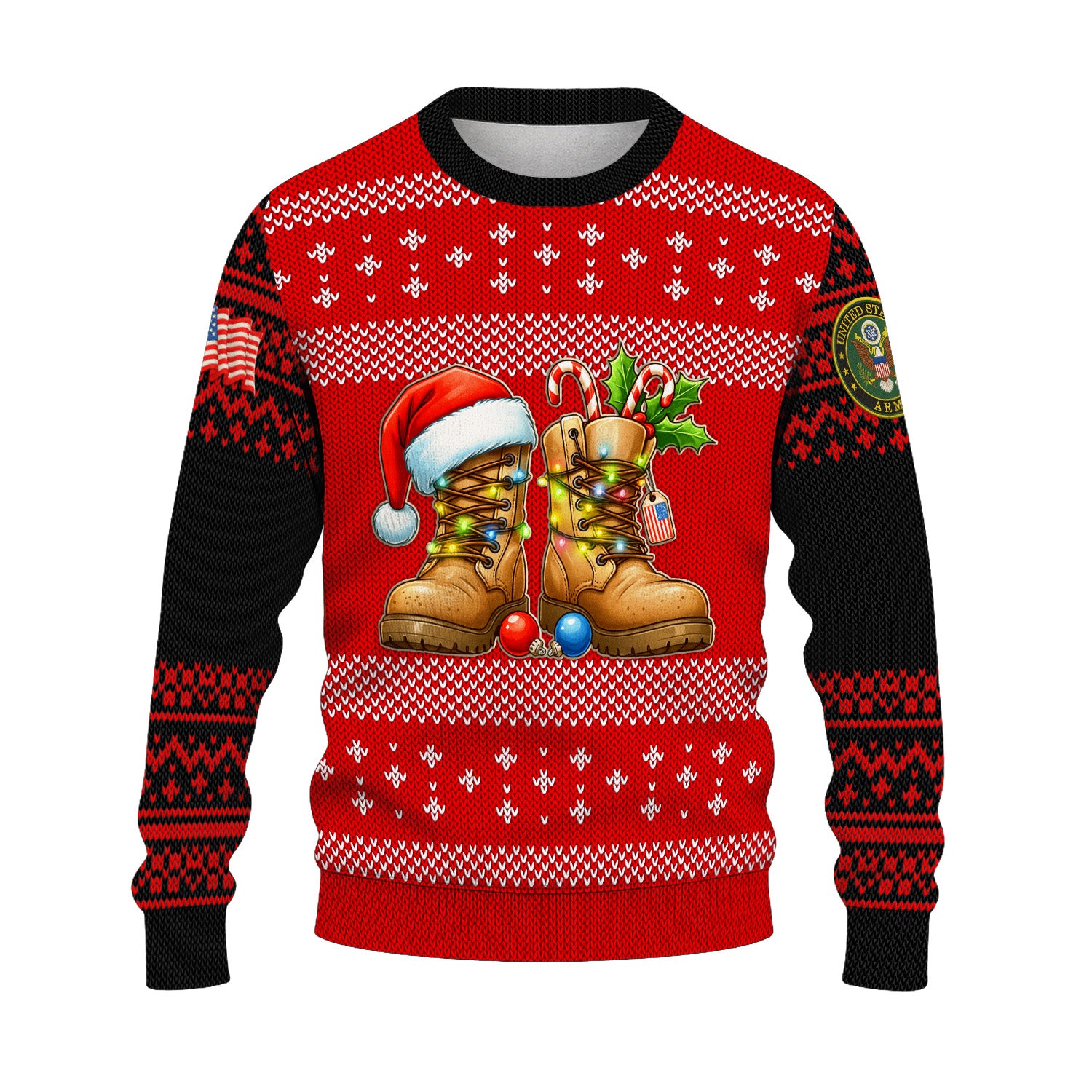 US Army Ugly Christmas Sweater KRUST30