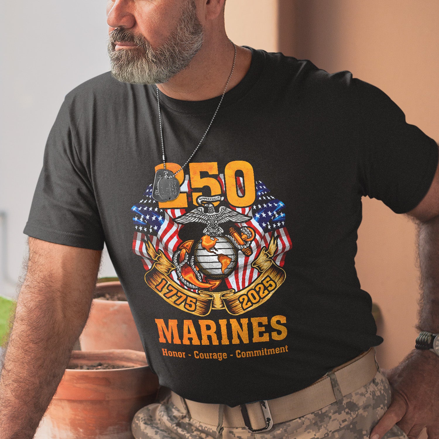 Marine 250 Honor Courage Commitment Classic T-Shirt