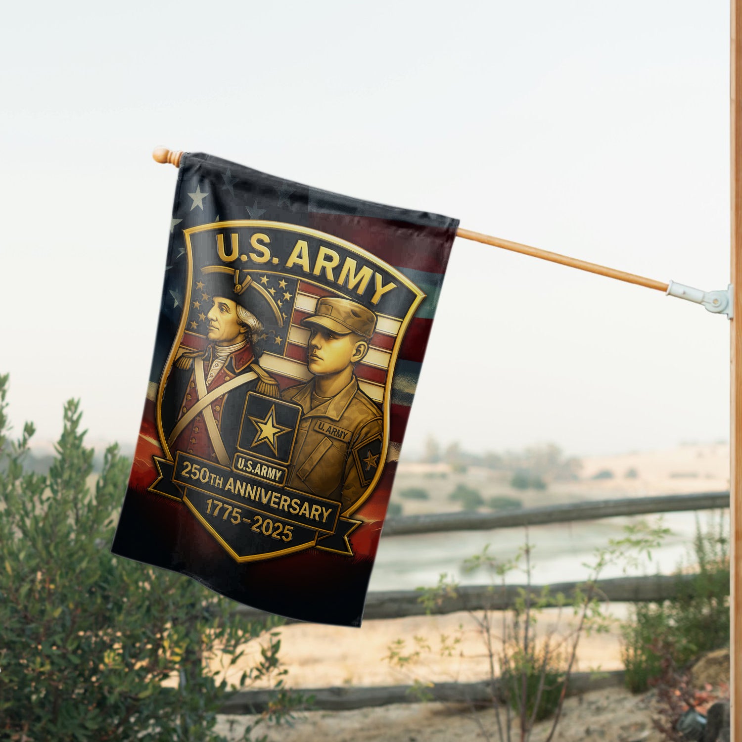 US Army 250th Anniversary 1775 - 2025 Garden Flag Twin-Side Printing