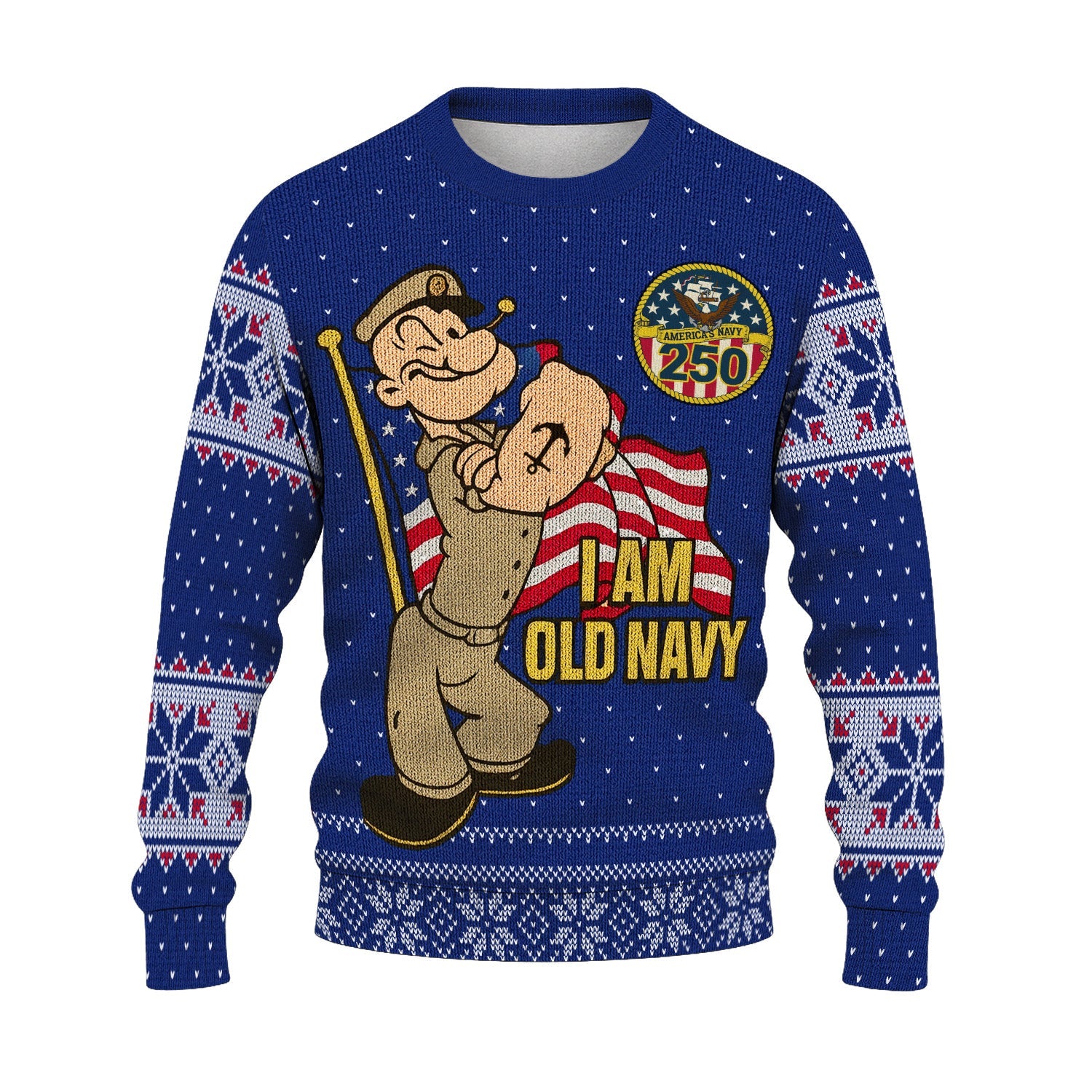 I Am Old Navy Christmas Ugly Sweater