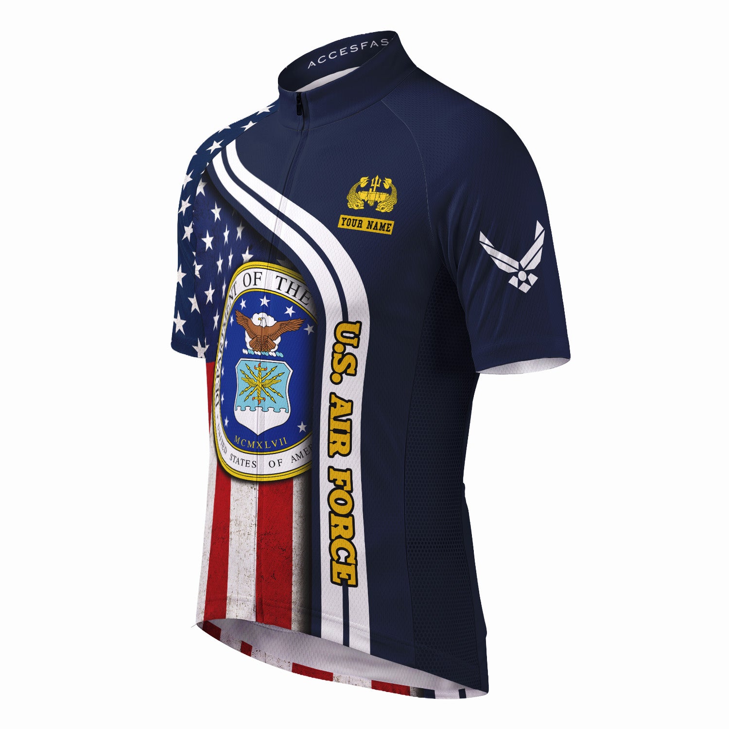 Personalized Military U.S. Air Force Inspired Cycling Jersey Kit