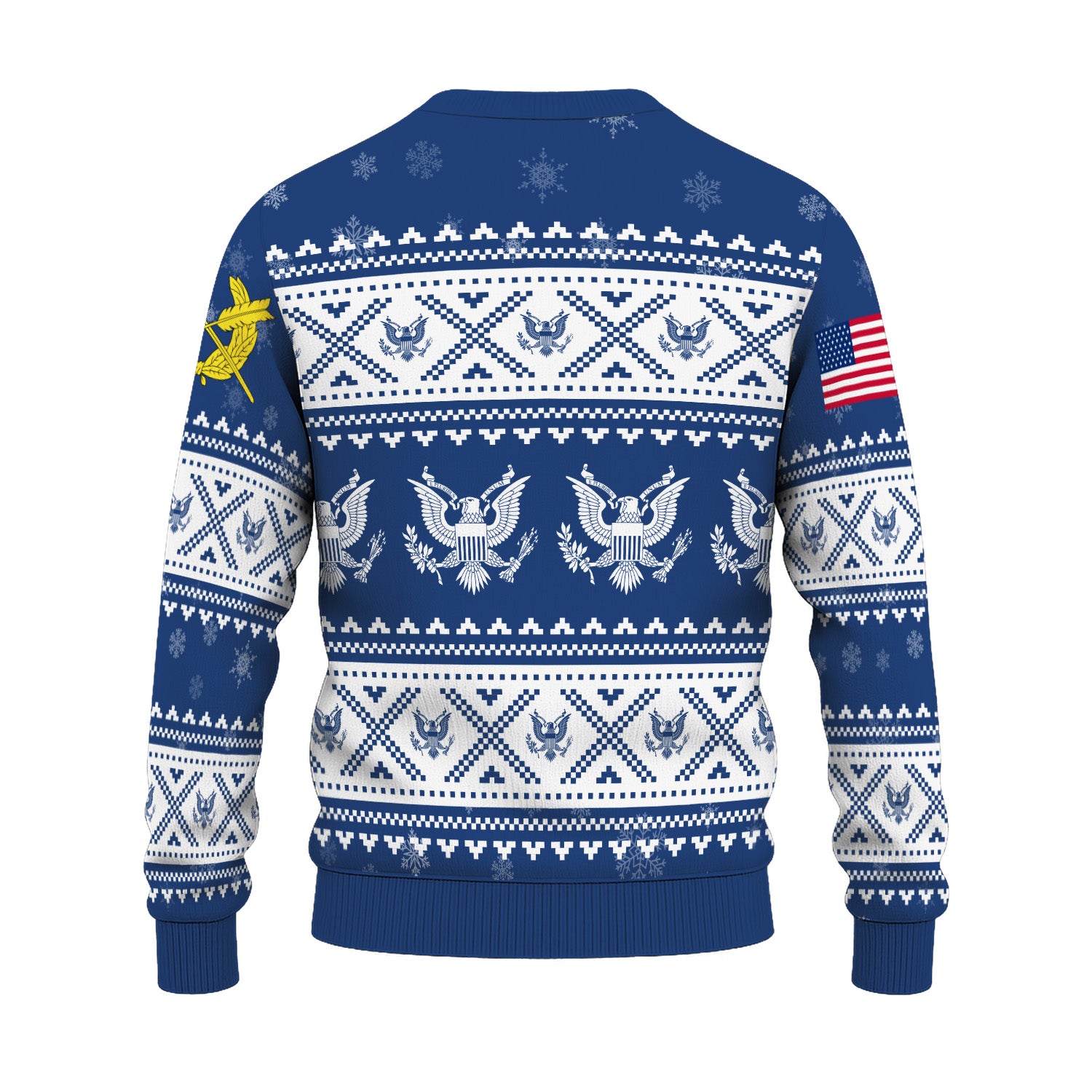 Custom Ranks US Army Ugly Christmas Sweater for Women Men KRUST05