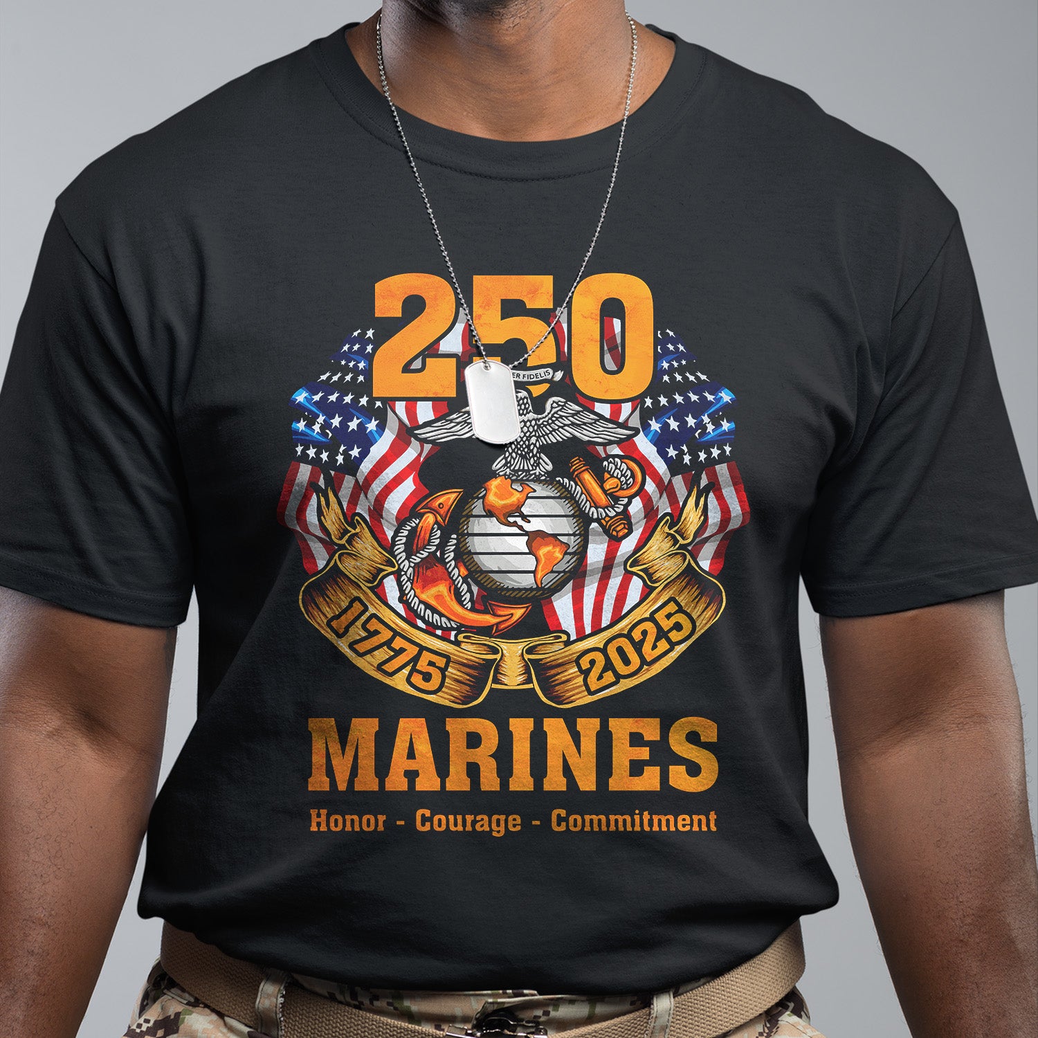 Marine 250 Honor Courage Commitment Classic T-Shirt