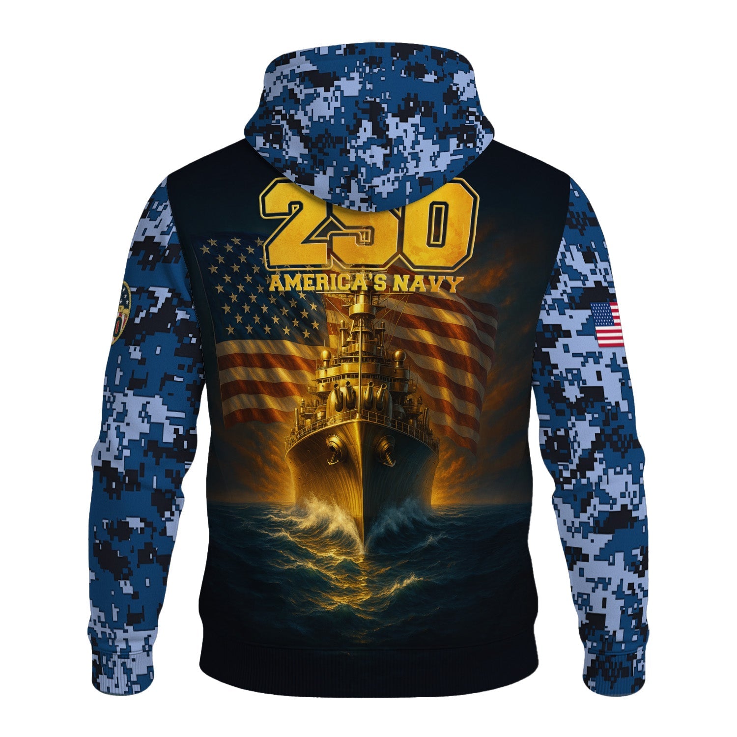 Personalized US Navy 3D All Over Print Hoodie KRH3D06