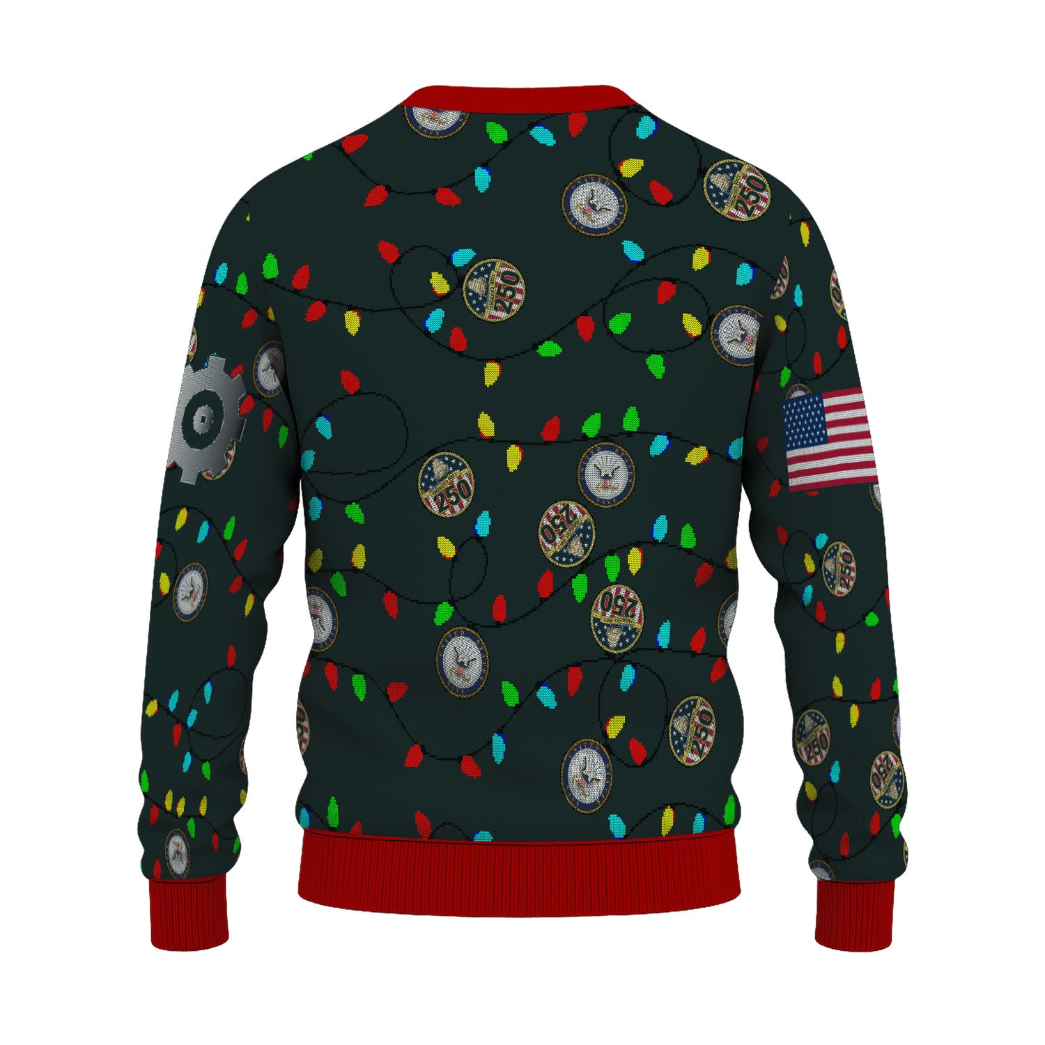 Custom Ranks US Navy Ugly Christmas Sweater for Women Men KRUST07