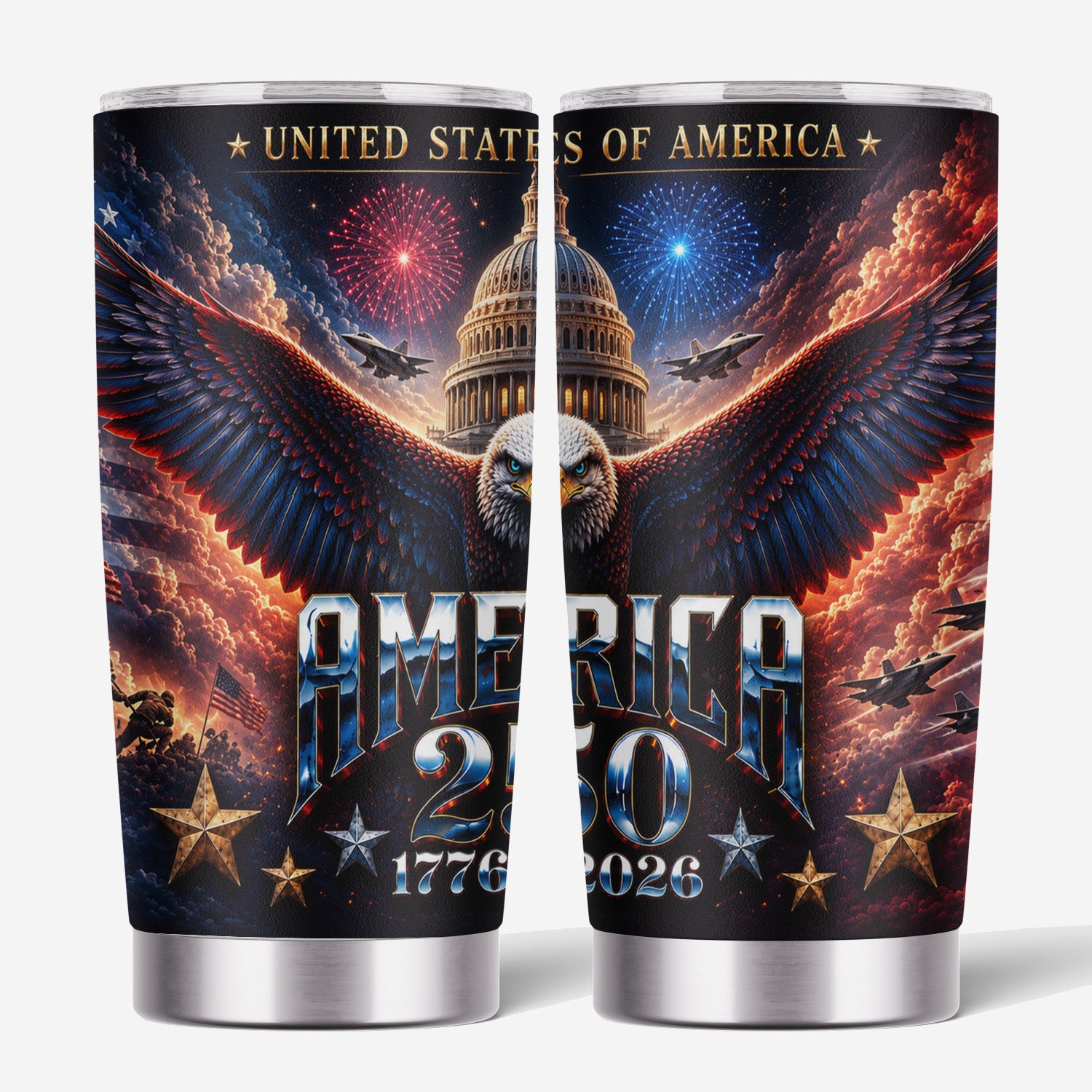 America 250 American Eagle Patriotic 20oz Tumbler