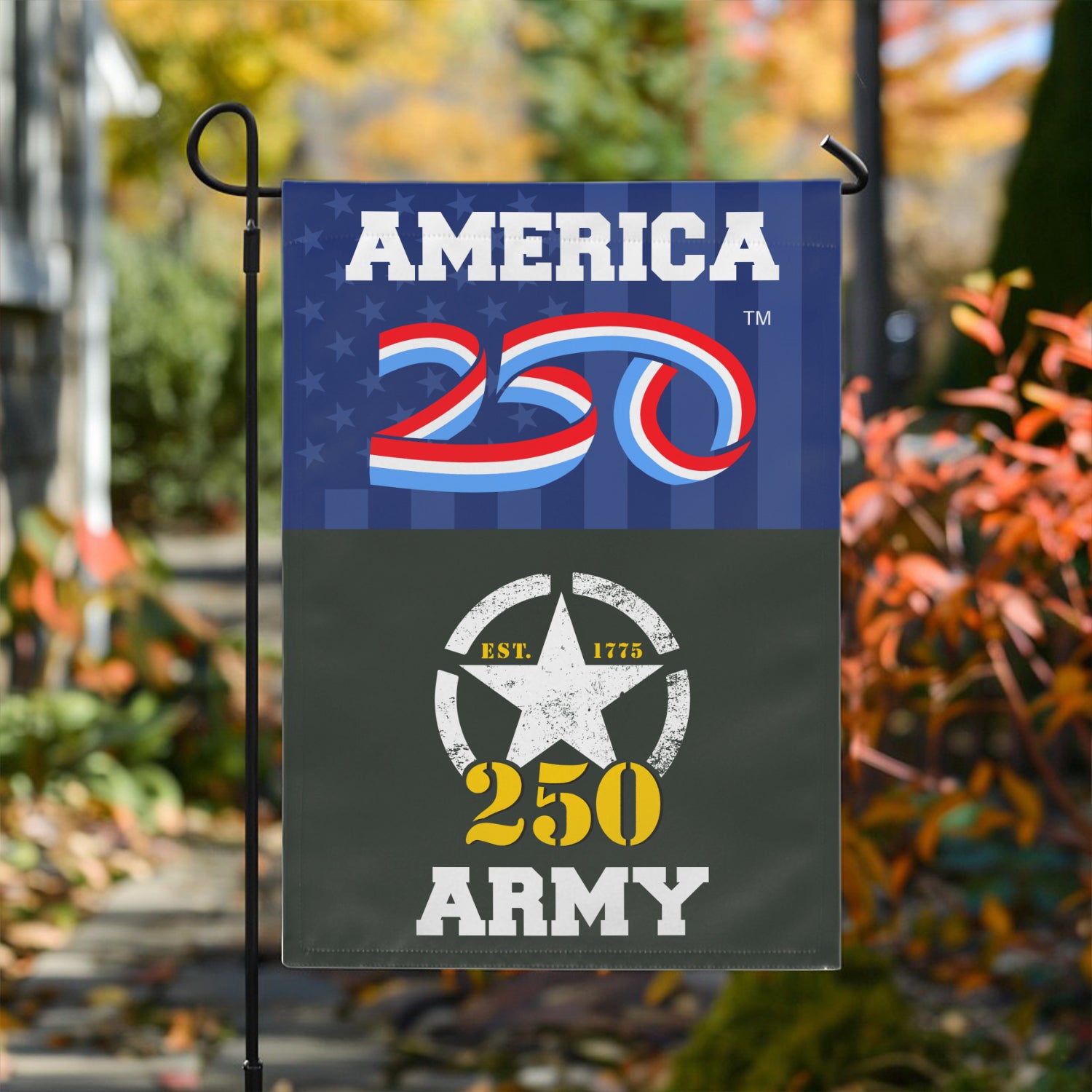 America 250, US Army 250 Garden Flag 12''x18'' Twin-Side Printing