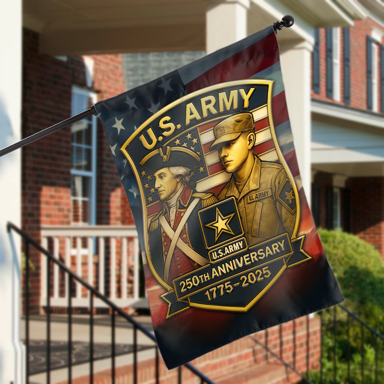 US Army 250th Anniversary 1775 - 2025 Garden Flag Twin-Side Printing