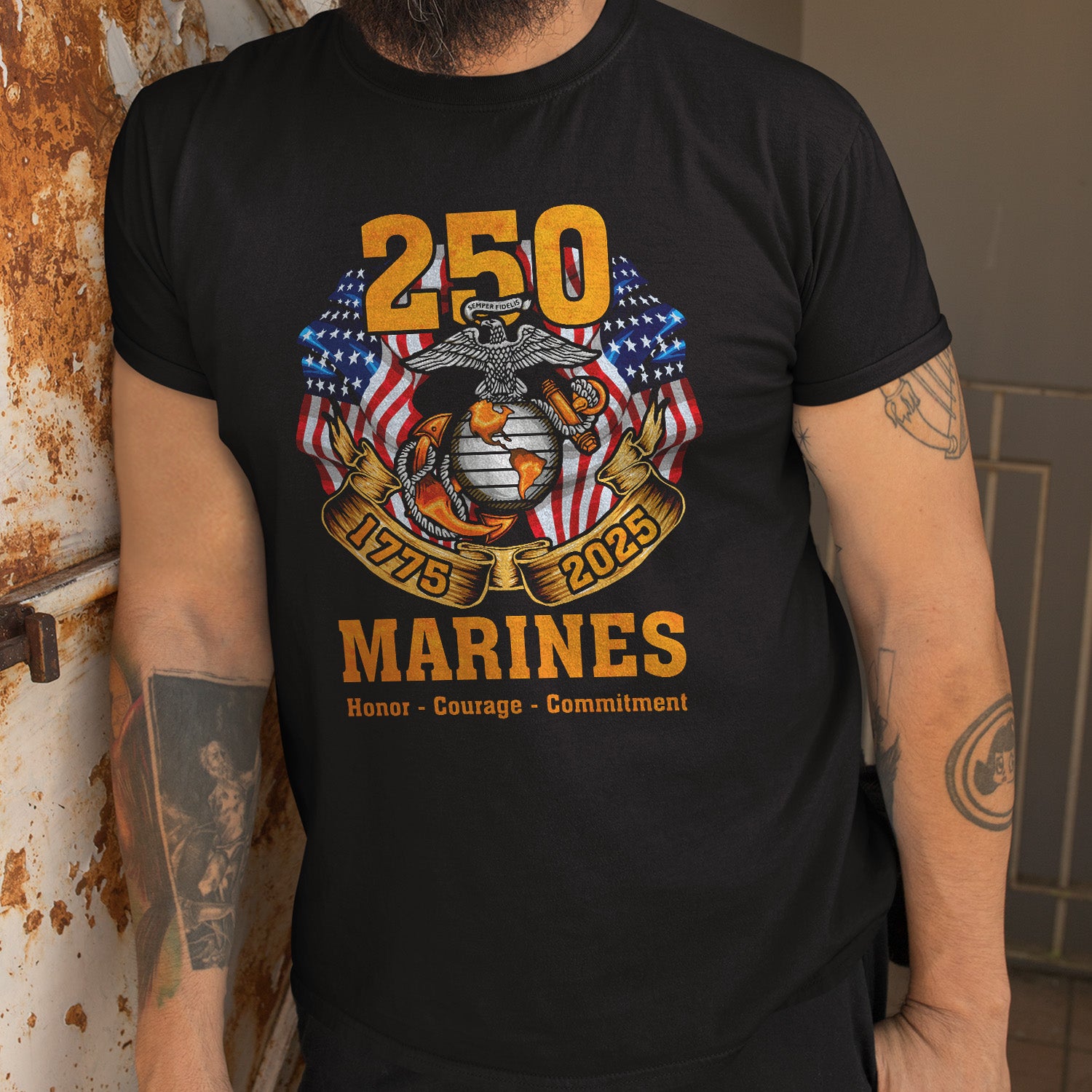 Marine 250 Honor Courage Commitment Classic T-Shirt