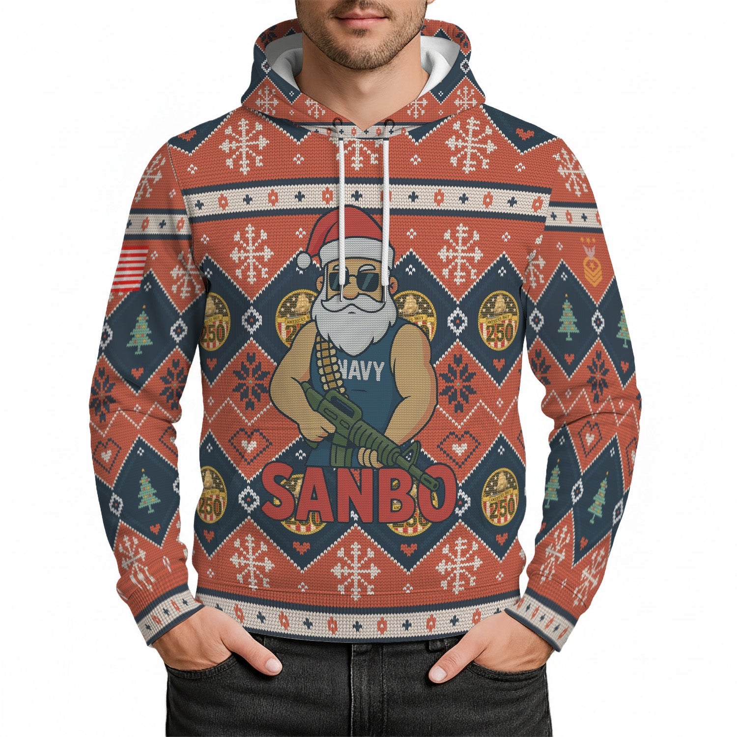 Personalized US Navy 3D All Over Print Hoodie KRH3D08