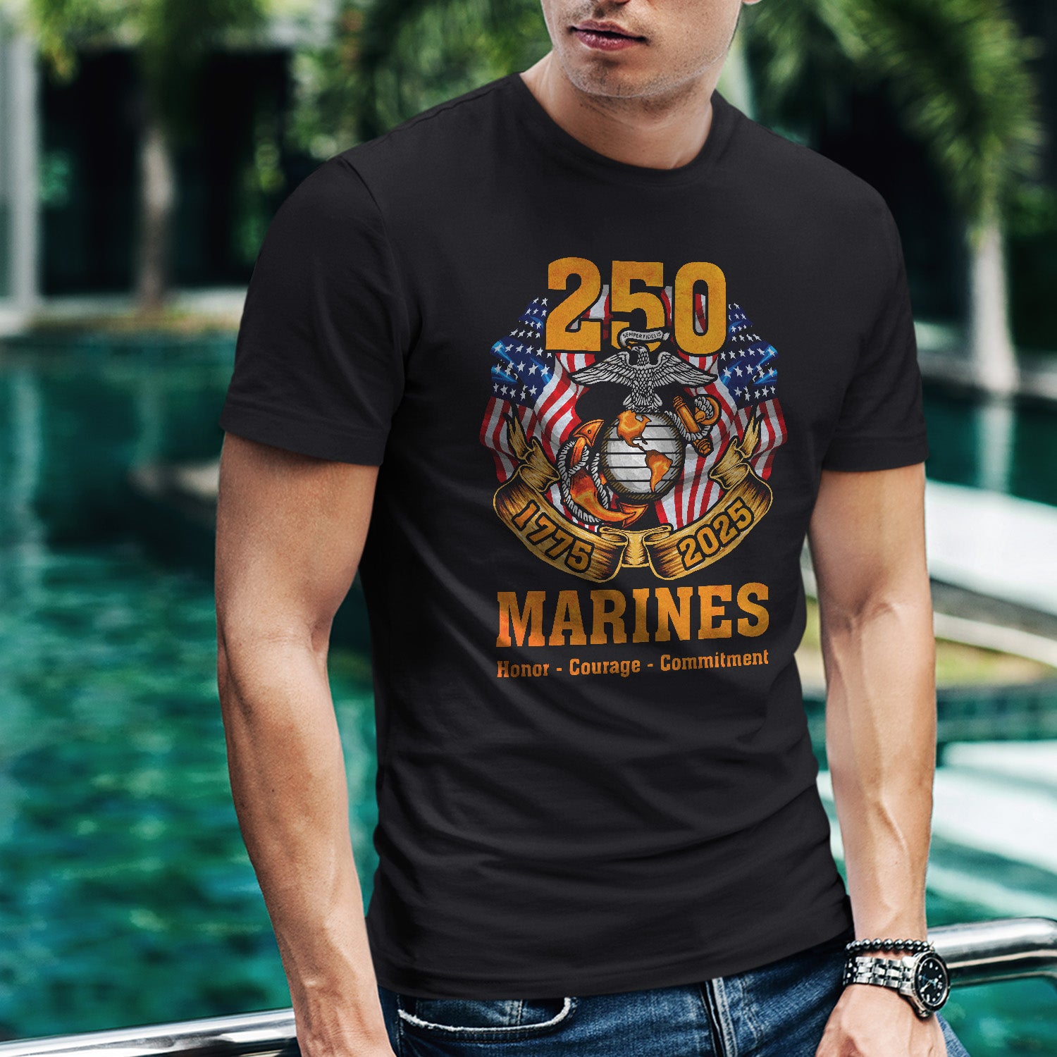 Marine 250 Honor Courage Commitment Classic T-Shirt