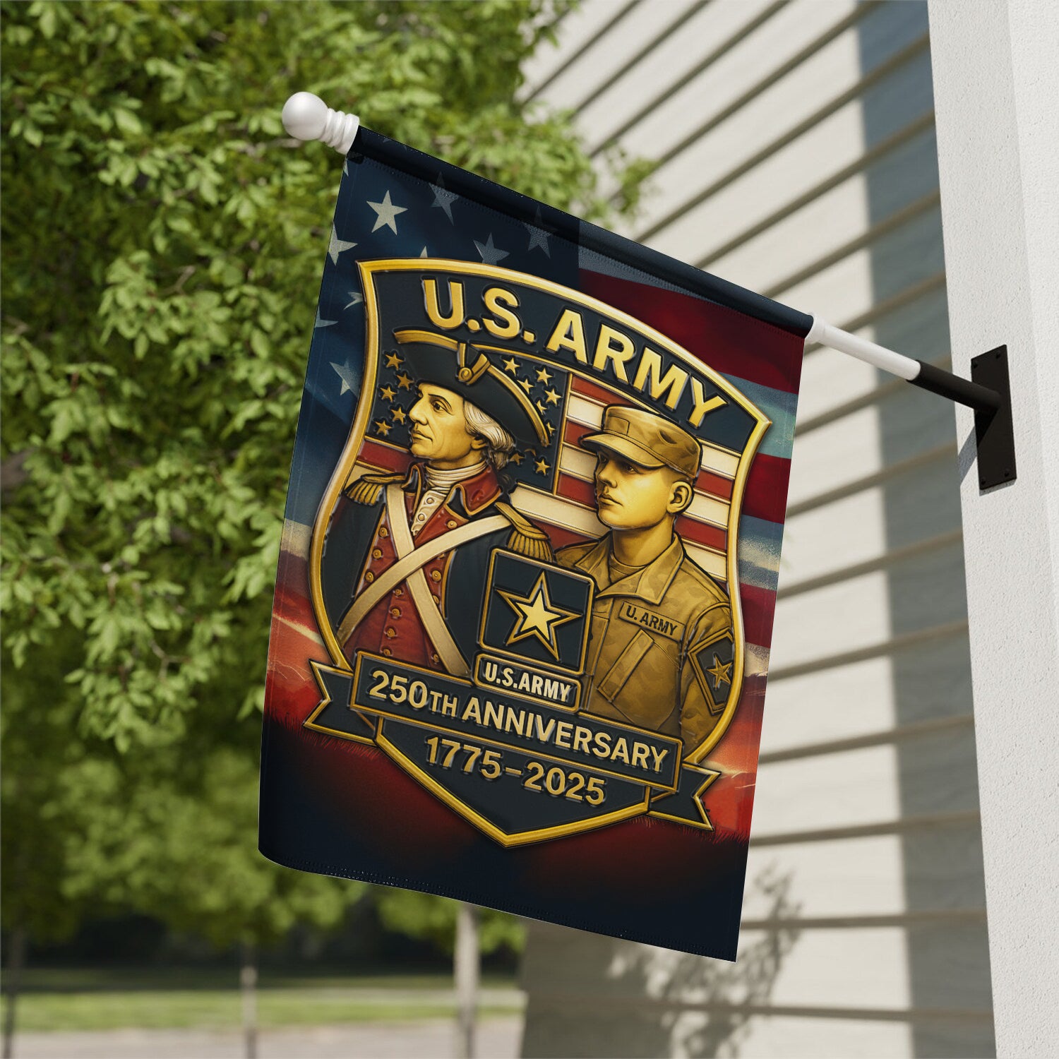 US Army 250th Anniversary 1775 - 2025 Garden Flag Twin-Side Printing