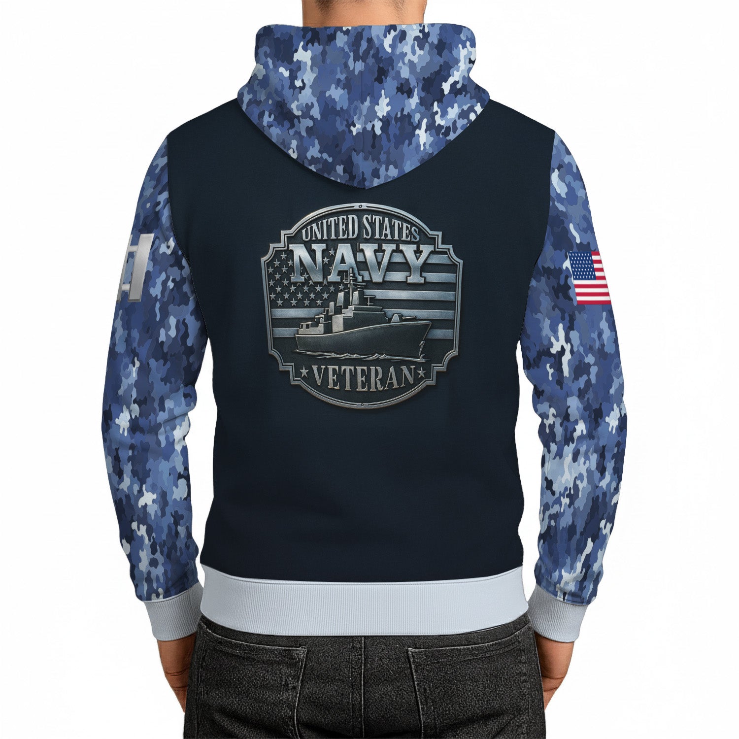 Personalized US Navy 3D All Over Print Hoodie KRH3D01