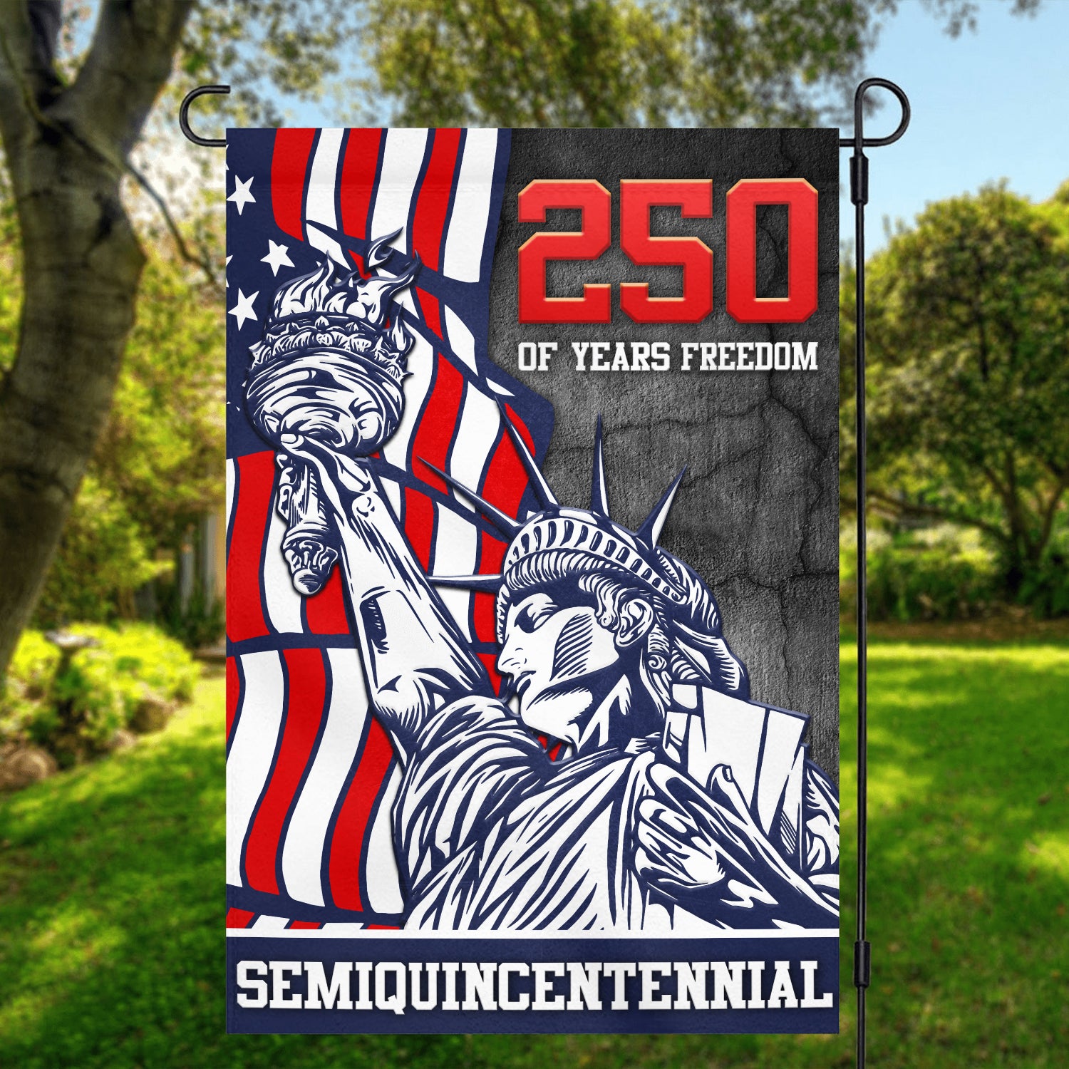 250 Years Of Freedom Semiquincentennial Garden Flag 12''x18'' Twin-Side Printing
