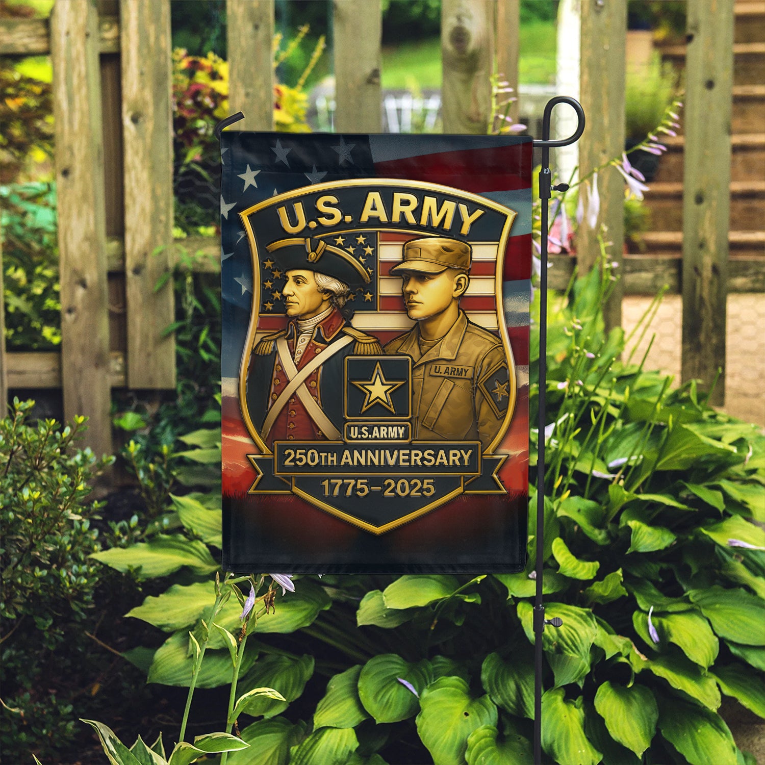 US Army 250th Anniversary 1775 - 2025 Garden Flag Twin-Side Printing