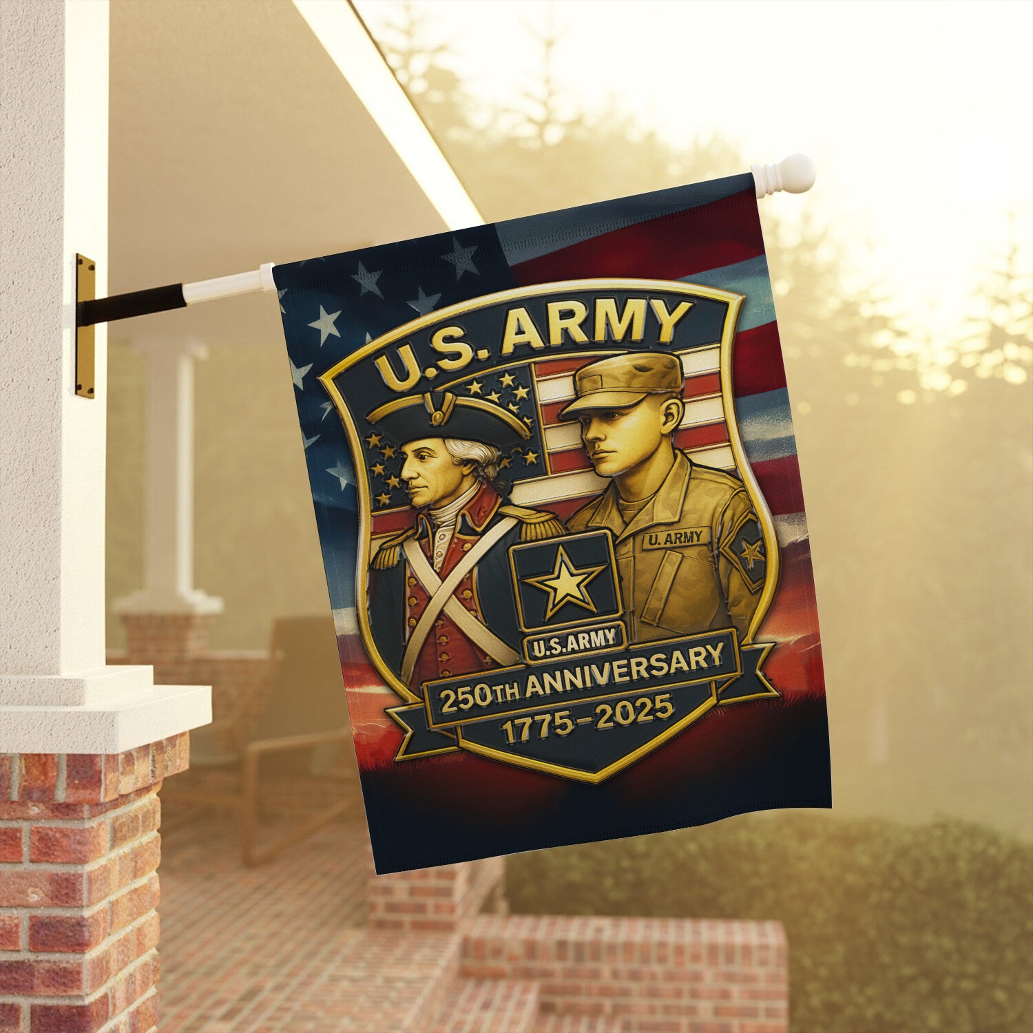 US Army 250th Anniversary 1775 - 2025 Garden Flag Twin-Side Printing