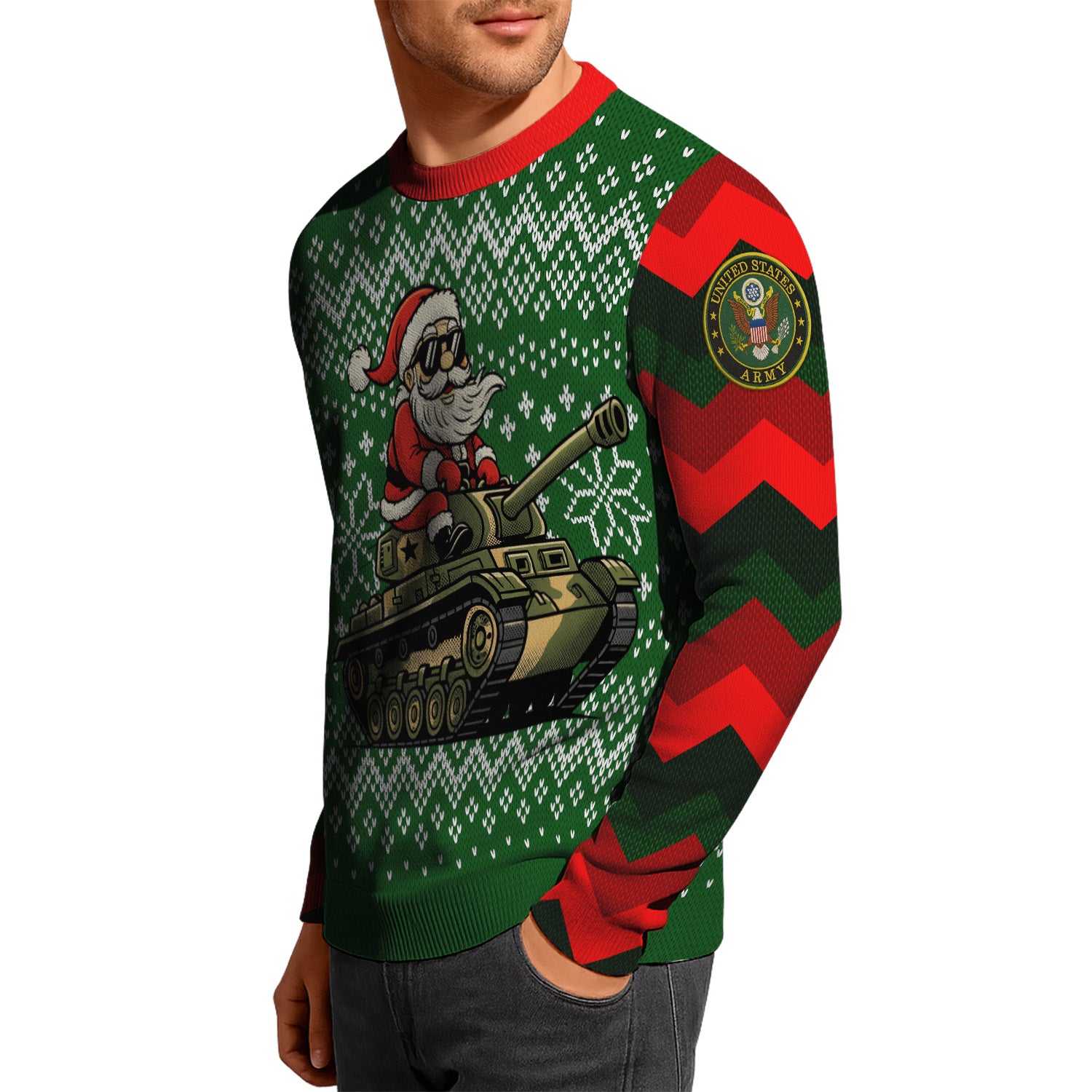US Army Ugly Christmas Sweater KRUST27