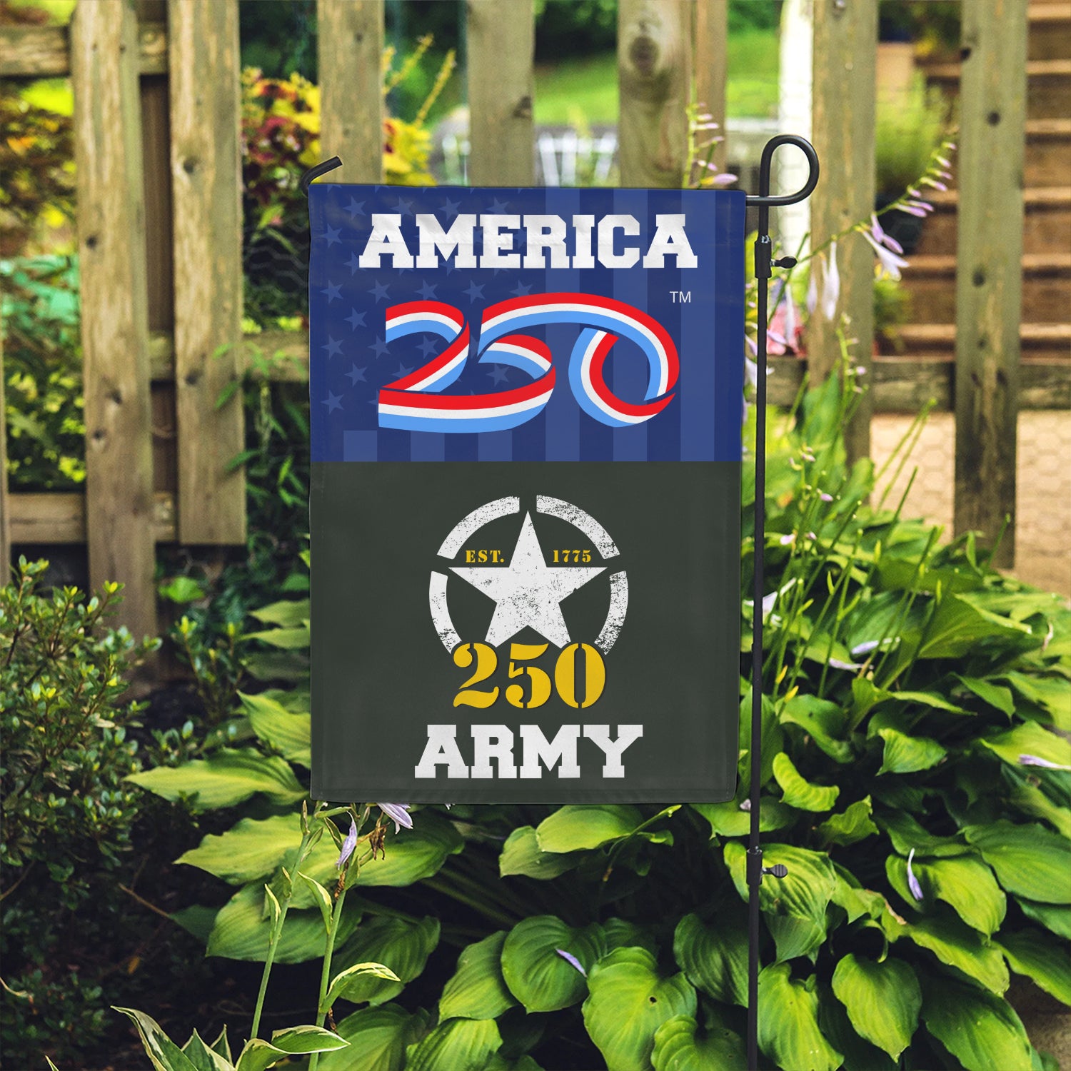 America 250, US Army 250 Garden Flag 12''x18'' Twin-Side Printing