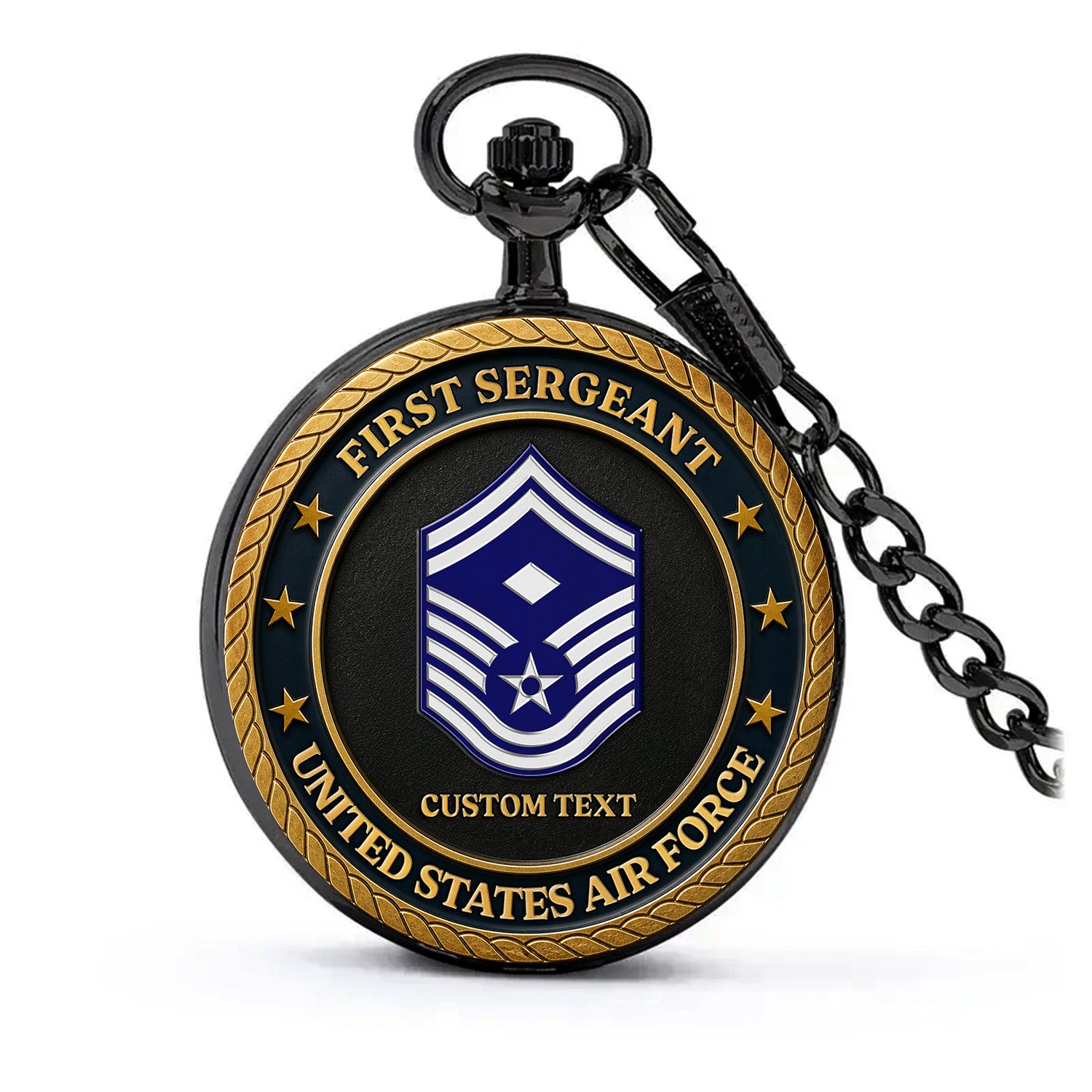 Personalized US Air Force Pocket Watch Military Keepsake