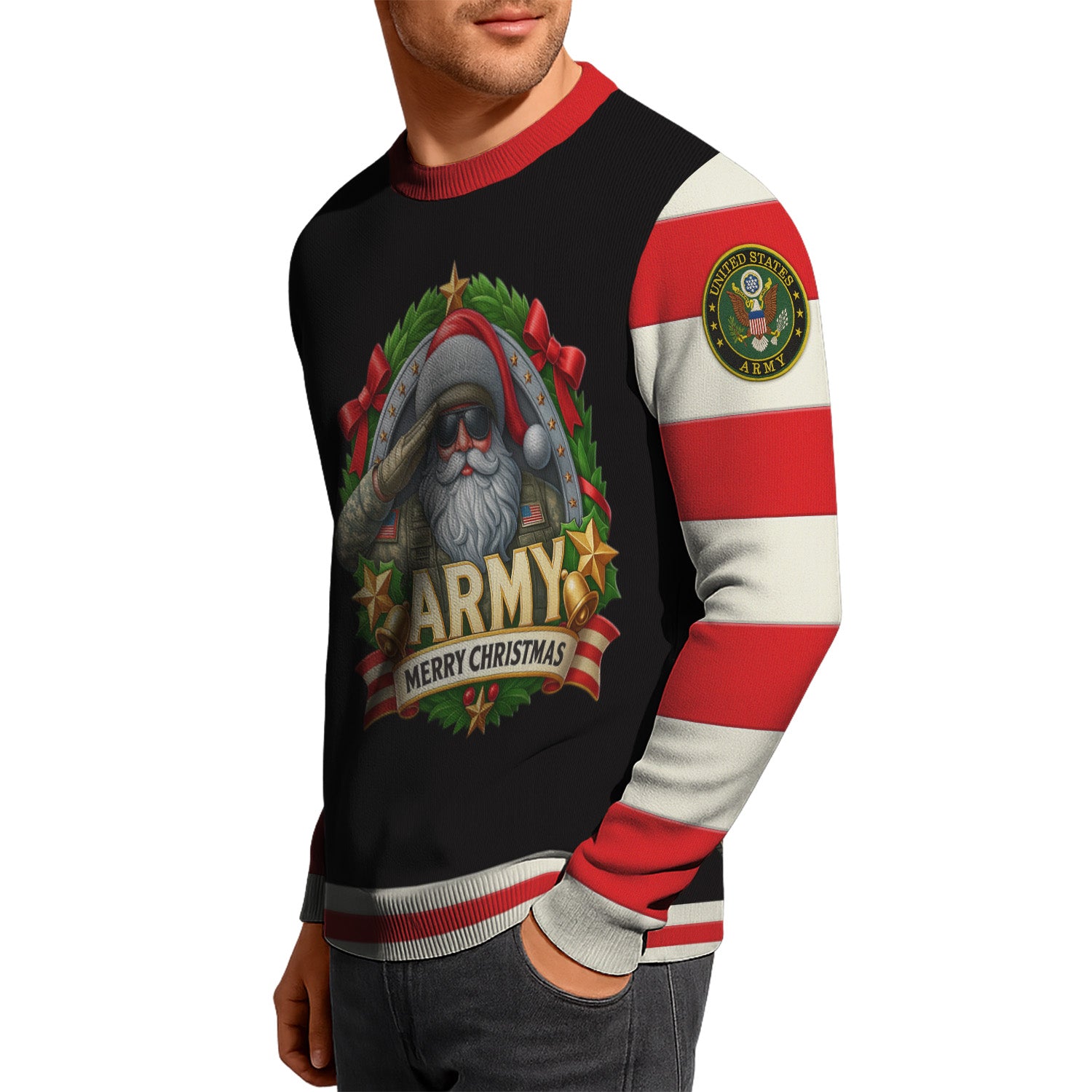 US Army Merry Christmas Ugly Christmas Sweater