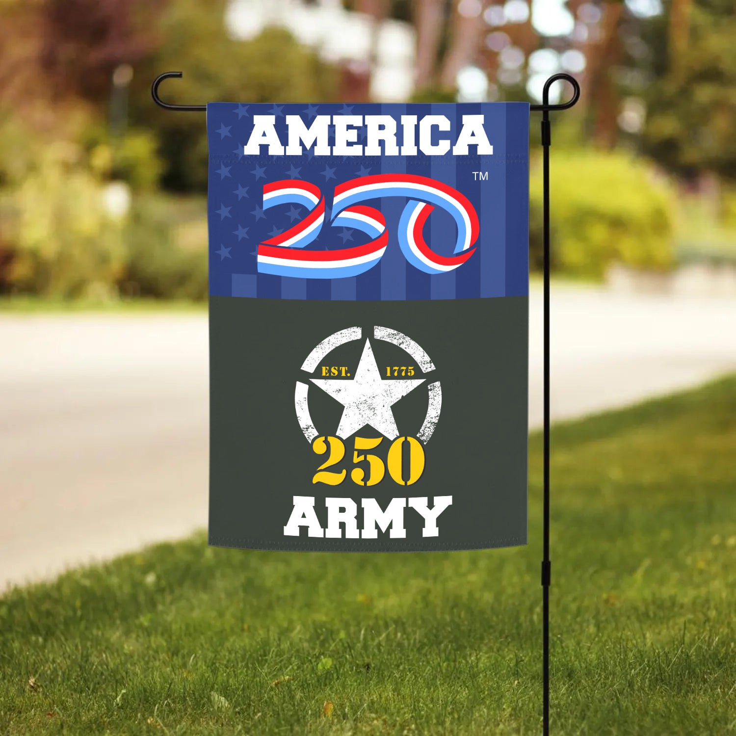 America 250, US Army 250 Garden Flag 12''x18'' Twin-Side Printing