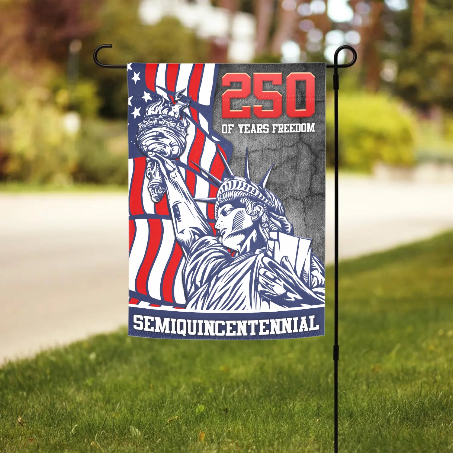 250 Years Of Freedom Semiquincentennial Garden Flag 12''x18'' Twin-Side Printing