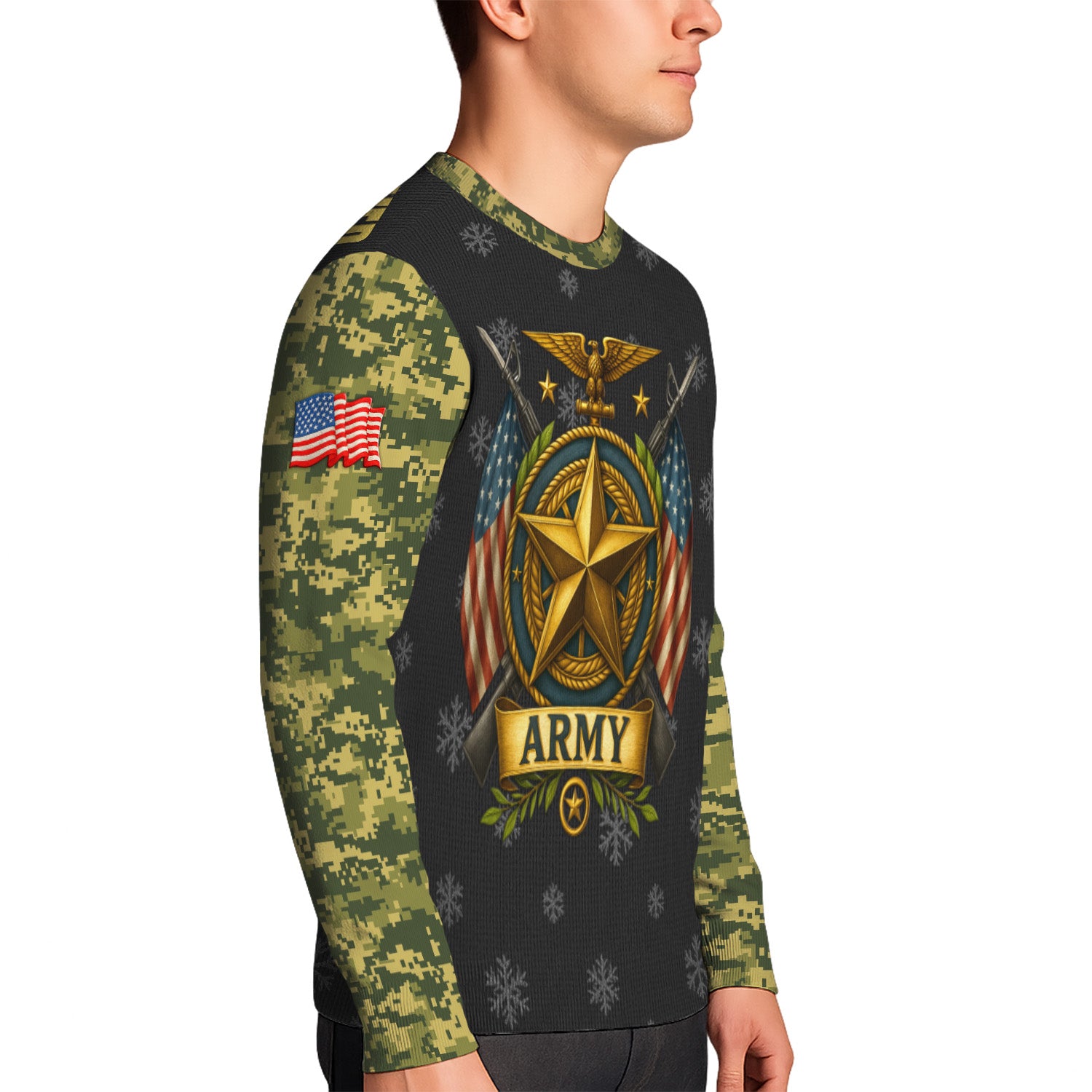 US Army Proudly Served Ugly Christmas Sweater
