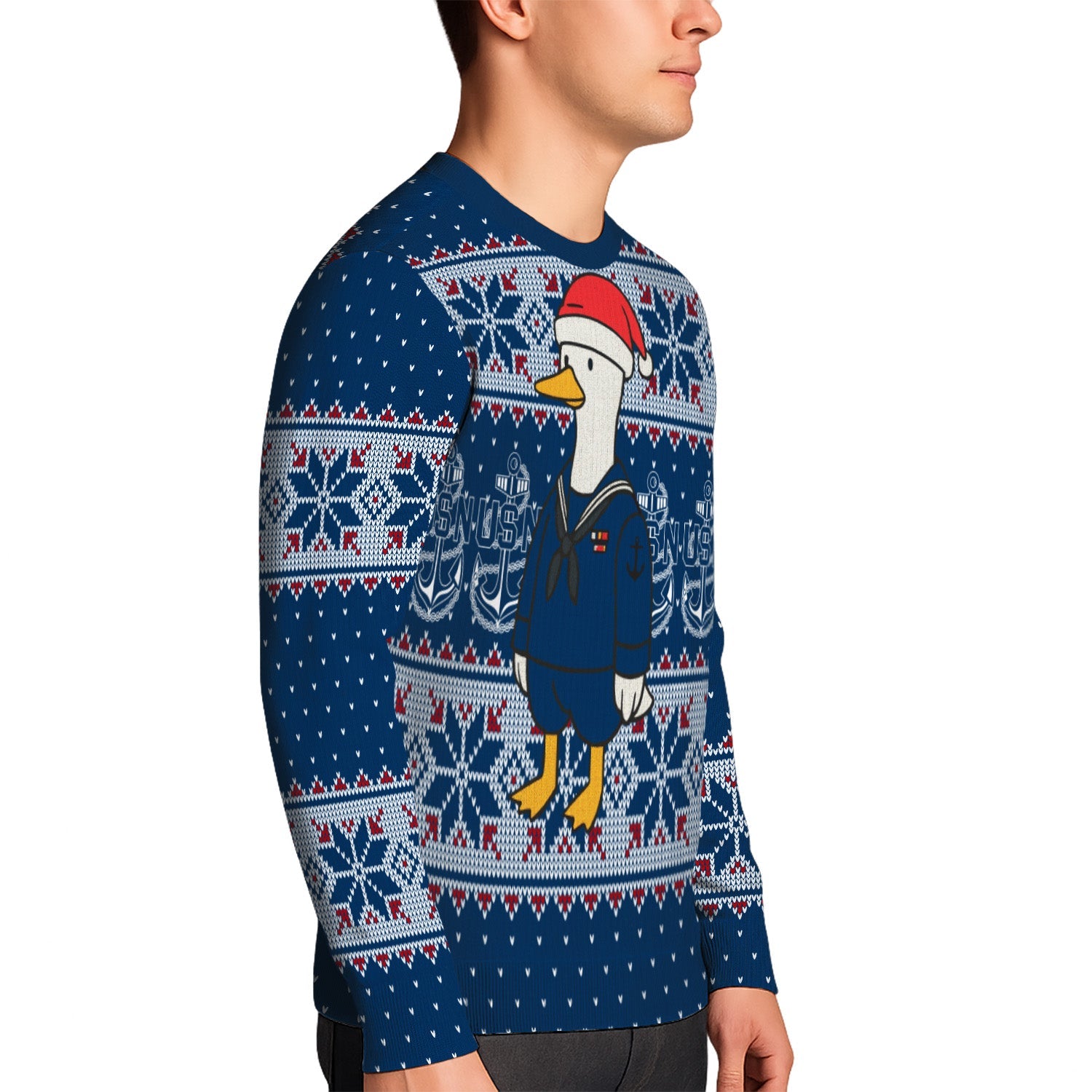 US Navy Sailor Christmas Ugly Sweater