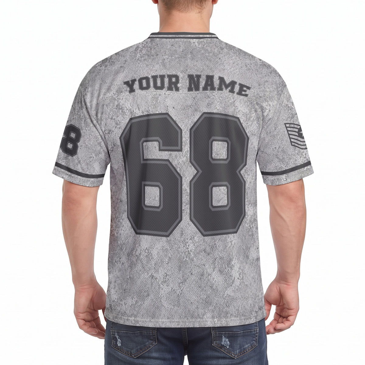 Personalized Air Force Military Jersey Custom Rank Number and Custom Text