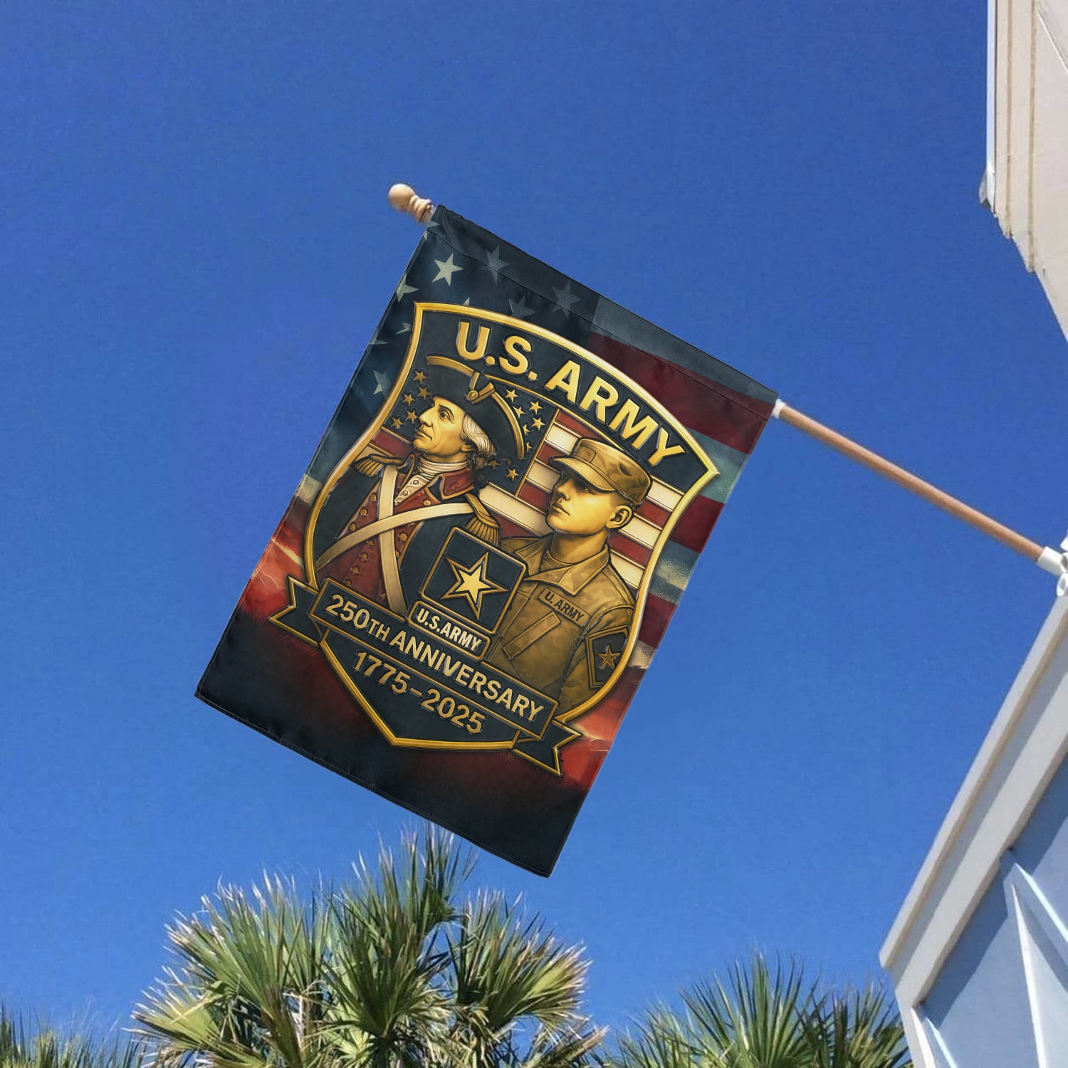 US Army 250th Anniversary 1775 - 2025 Garden Flag Twin-Side Printing