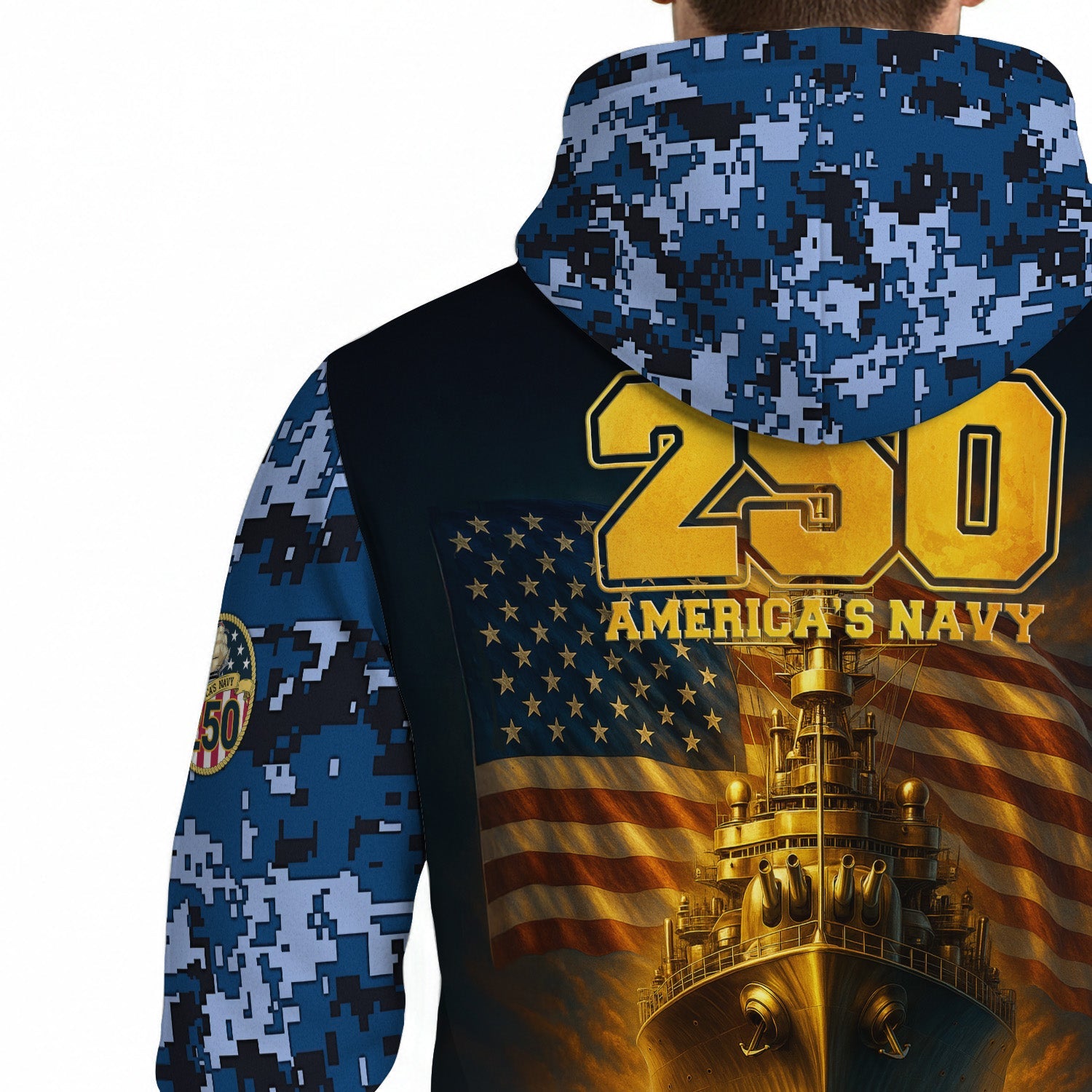 Personalized US Navy 3D All Over Print Hoodie KRH3D06