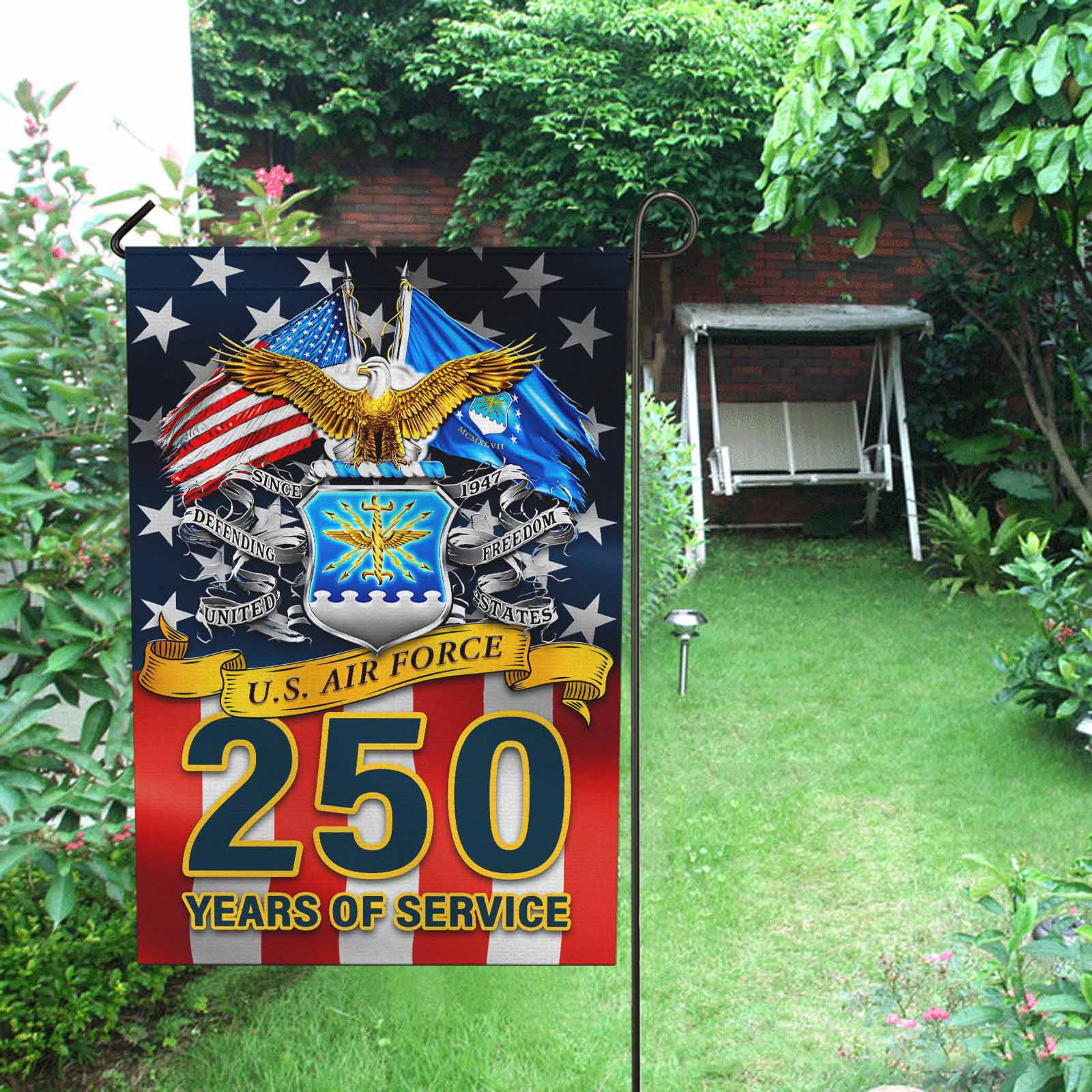 US Air Force 250 This We'll Defend Garden Flag Twin-Side Printing