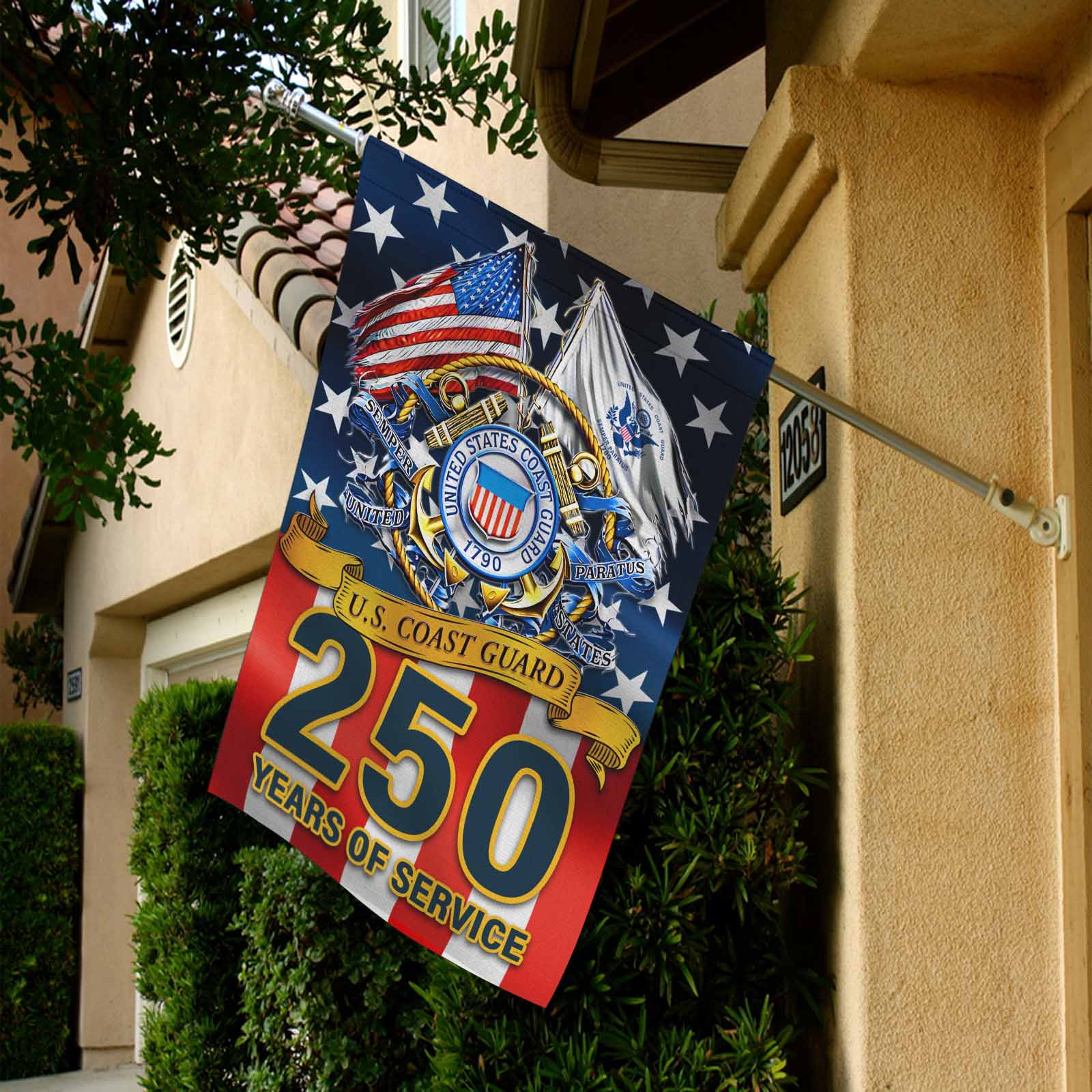 US Coast Guard 250 Years Of Service Garden Flag Twin-Side Printing