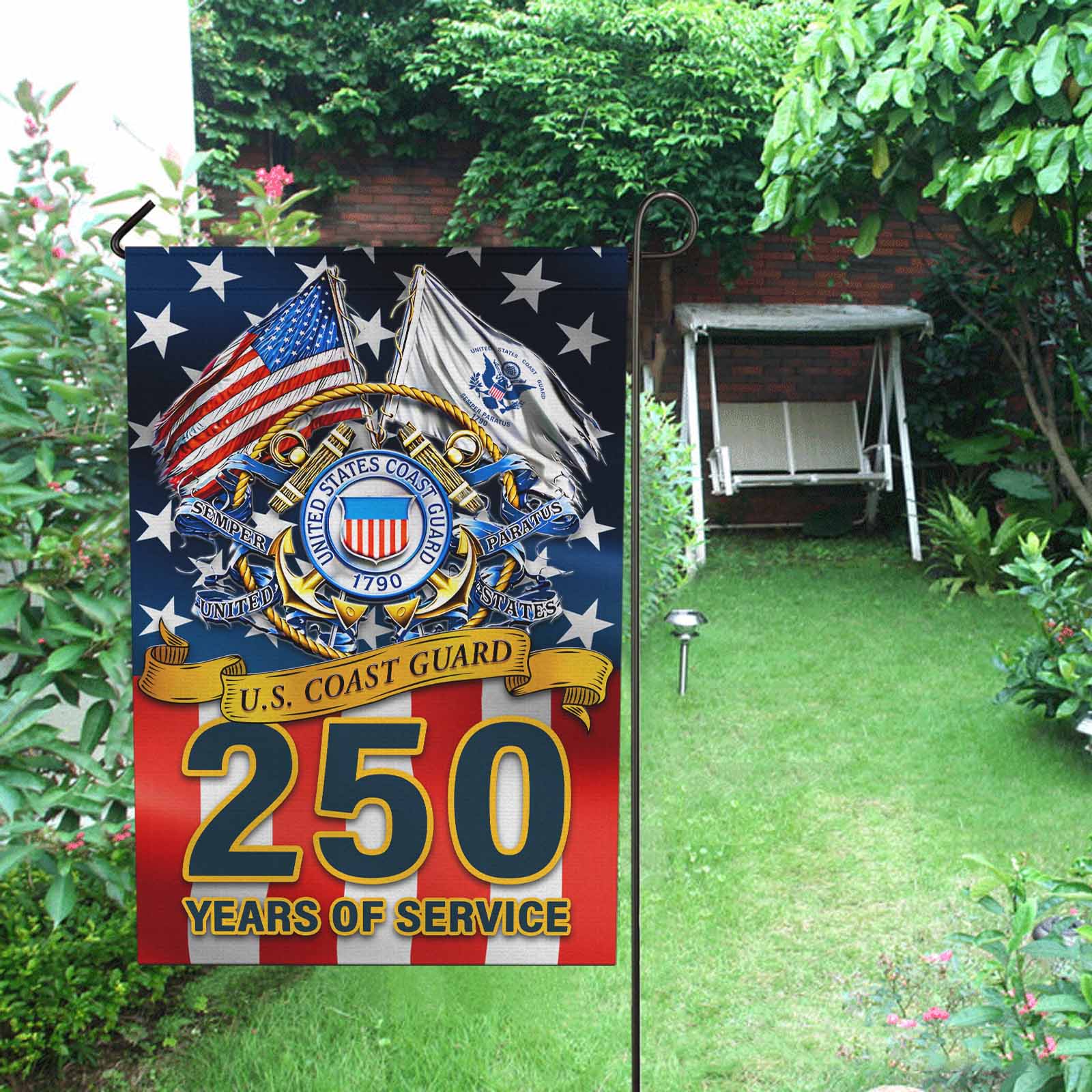 US Coast Guard 250 Years Of Service Garden Flag Twin-Side Printing