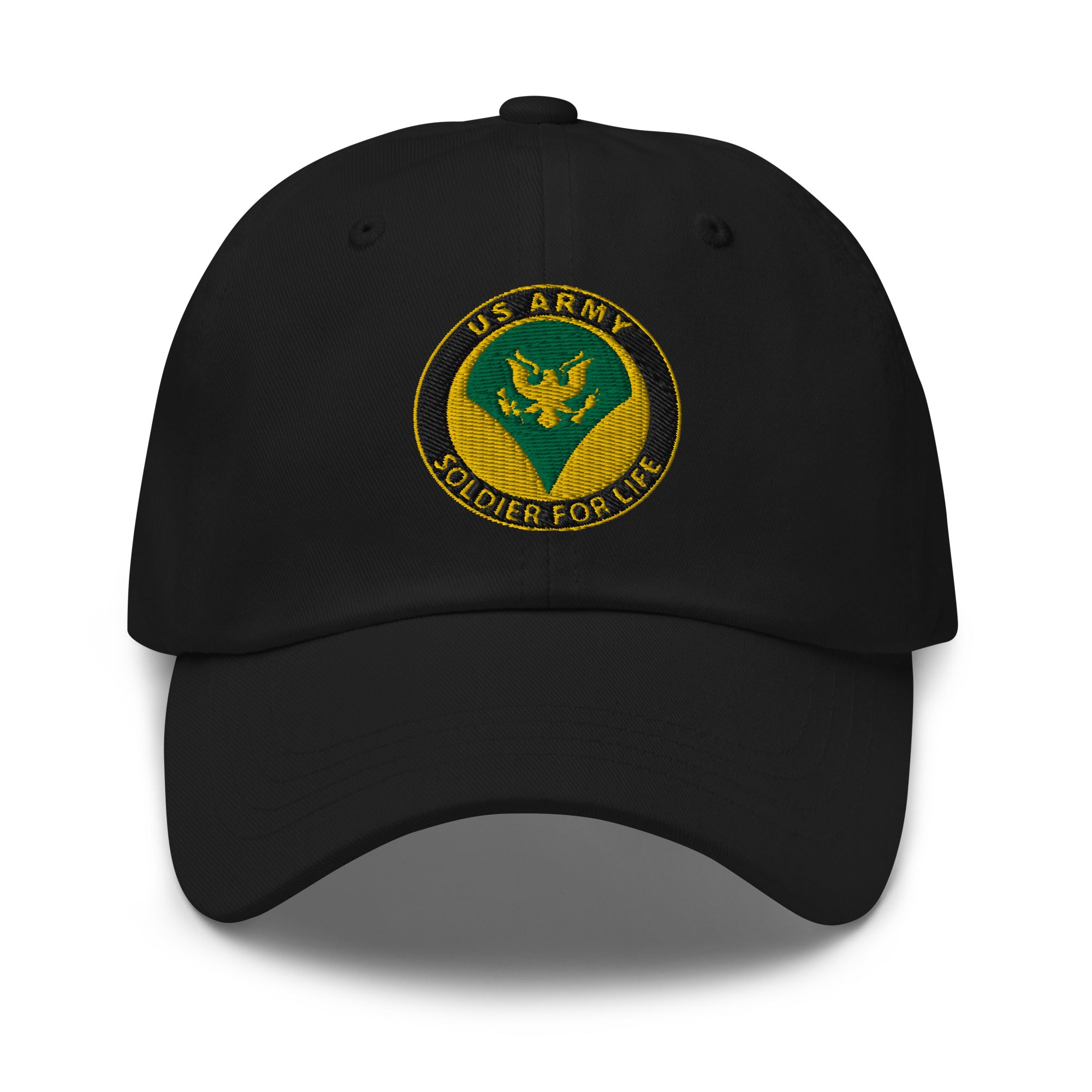 US Army E-4 SPC E4 SP4 Specialist 4 Specialist 3rd Class Soldier For Life Embroidered Dad Hat