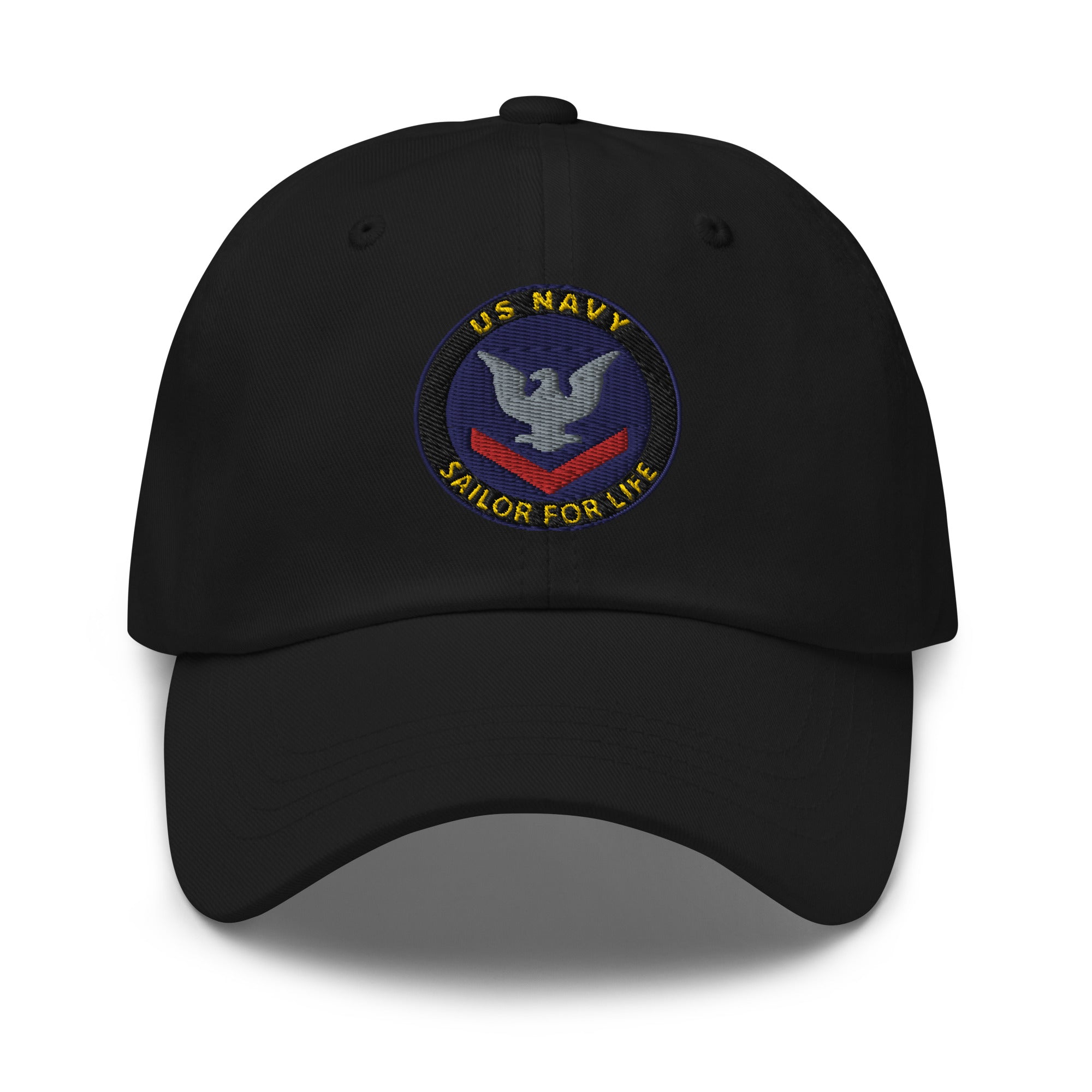 US Navy E-4 Sailor For Life Embroidered Dad Hat