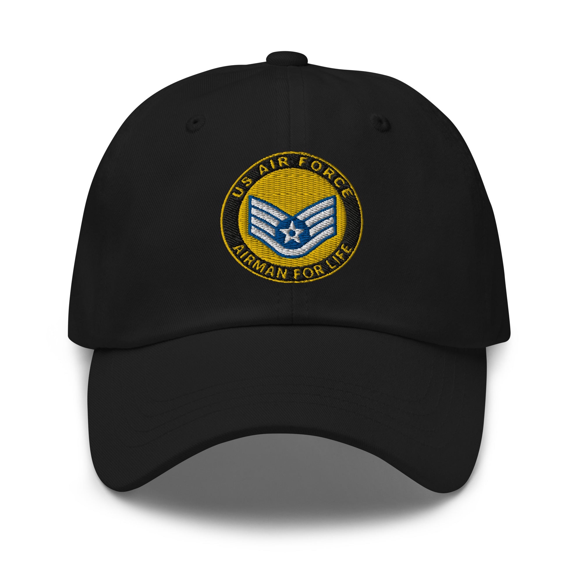 US Air Force E-5 Staff Sergeant SSgt Airman For Life Embroidered Dad Hat